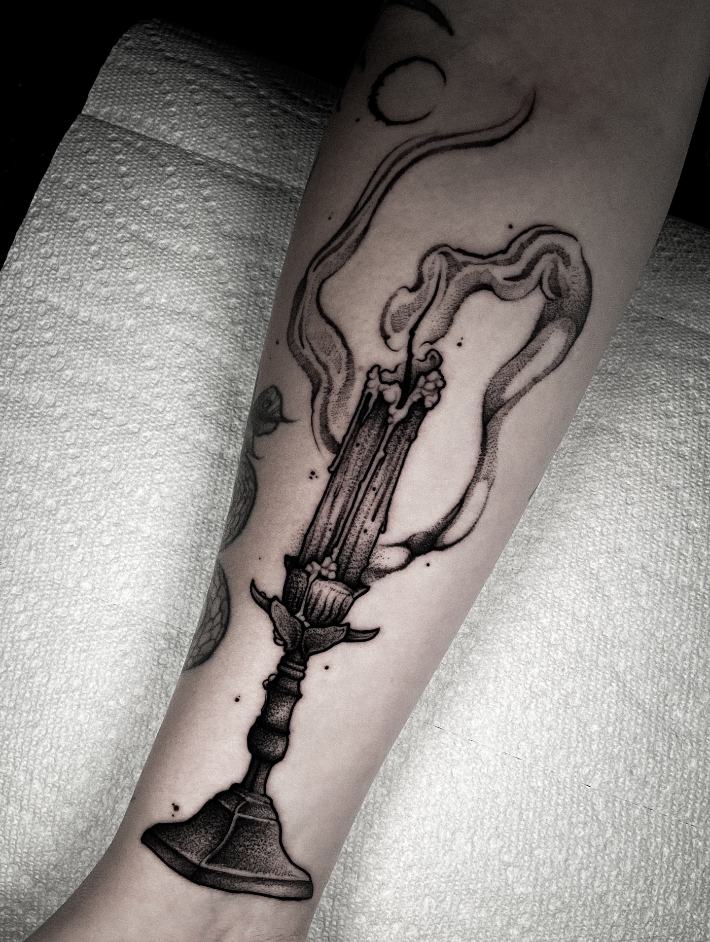 Tattoo by @bunche_tattoo — black_and_grey