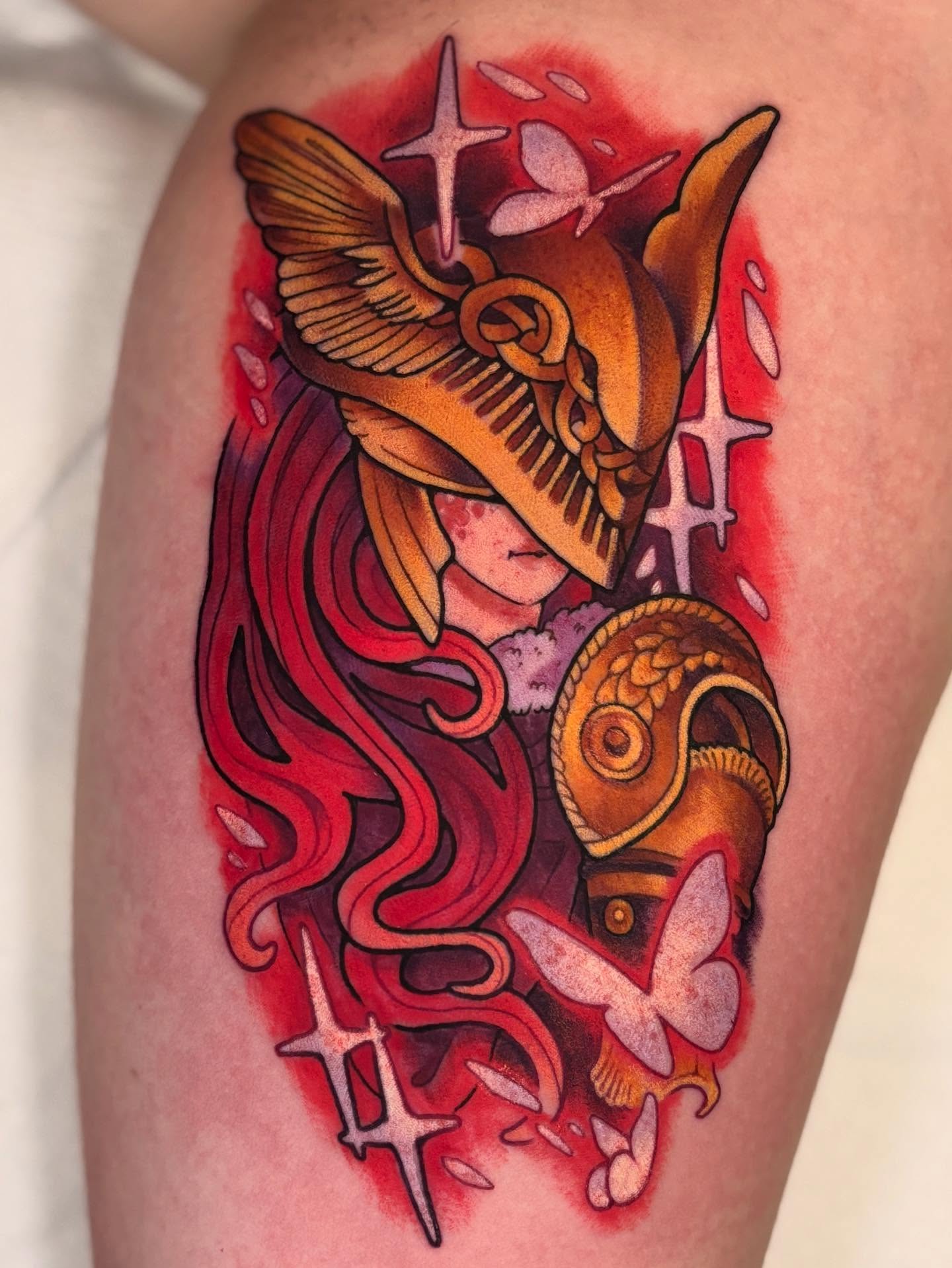 Tattoo by @voidheart.tattoo — american_traditional, illustrative