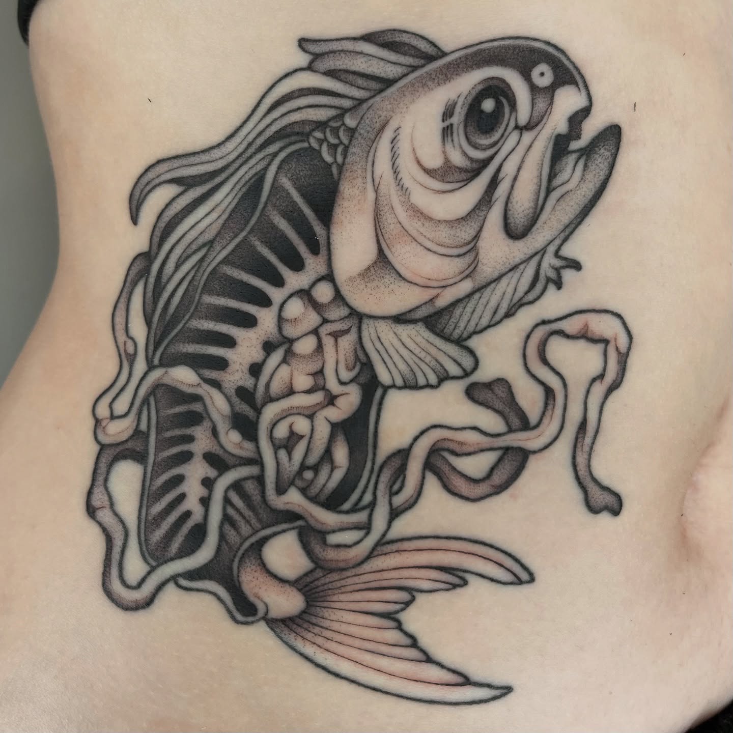 Tattoo by @carlavtattoos β dotwork, realism