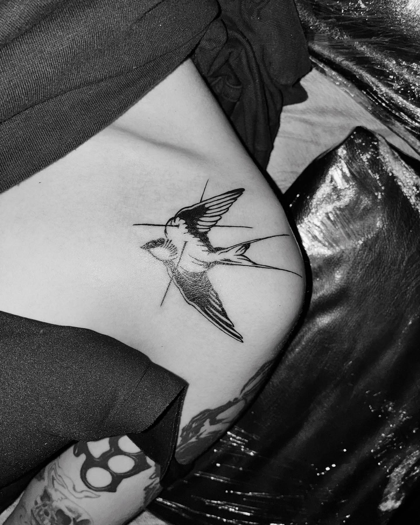 Tattoo by @stee_tt — black_and_grey