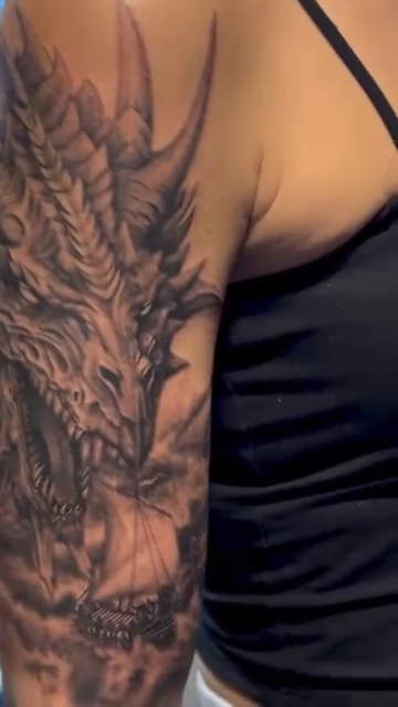 Tattoo by @emmarainetattoo — realism, dark_realism