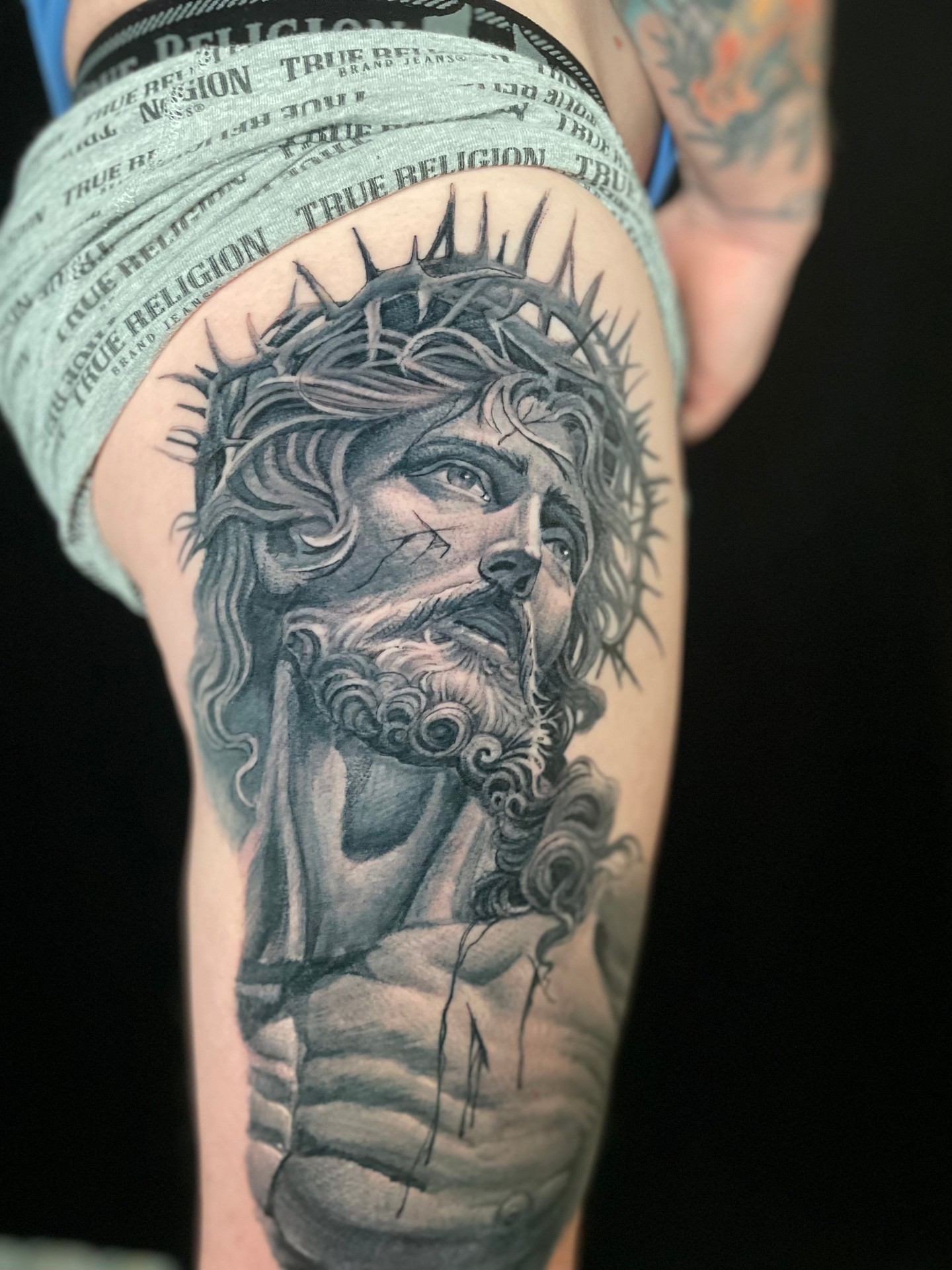 Jesus Christ realism tattoo on the forearm by Sirvonesmithtattoos@gmail.com