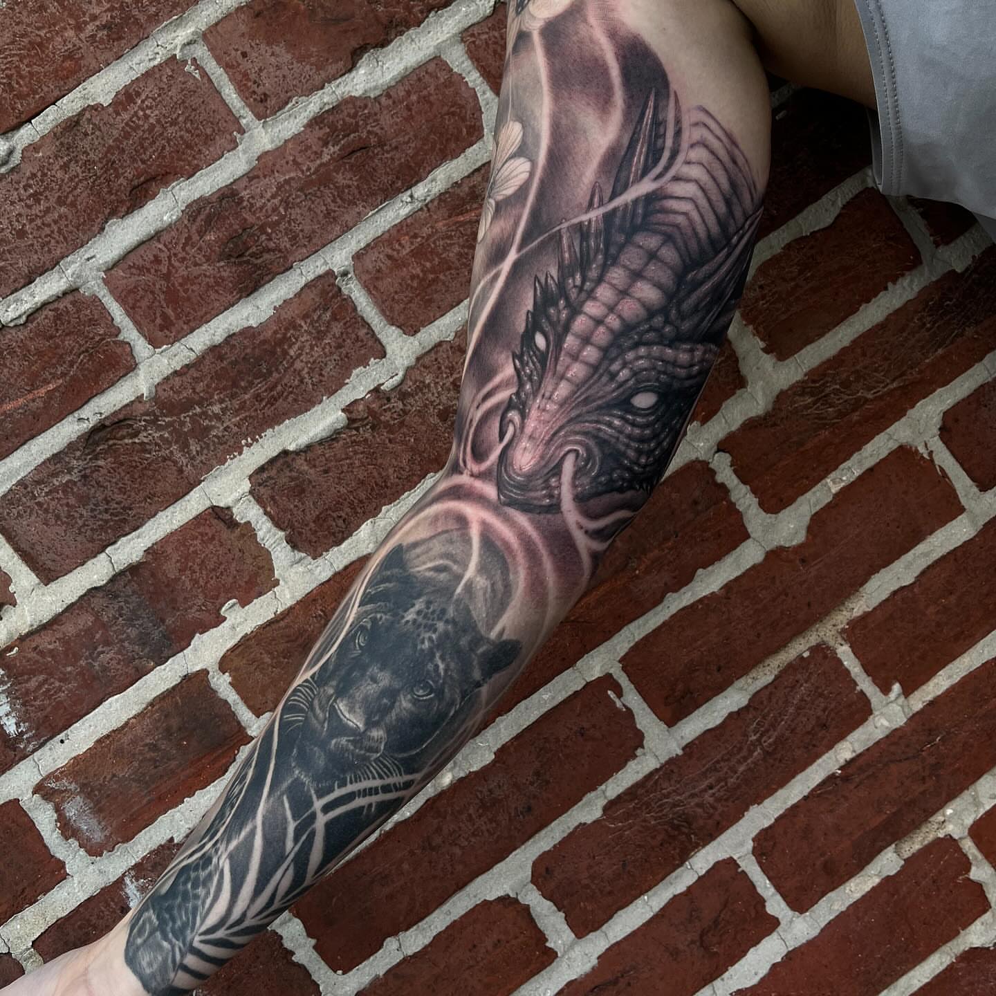 Tattoo by @adamhabecker — black_and_grey, realism