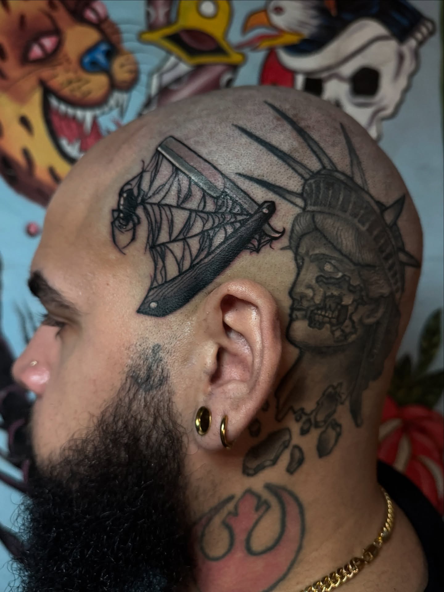 Tattoo by @themactatty — black_and_grey, realism