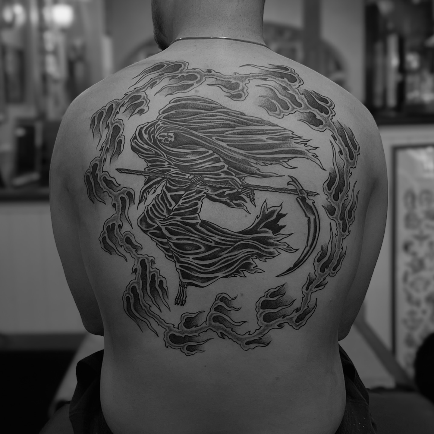 Tattoo by @emile_erikoff — black_and_grey