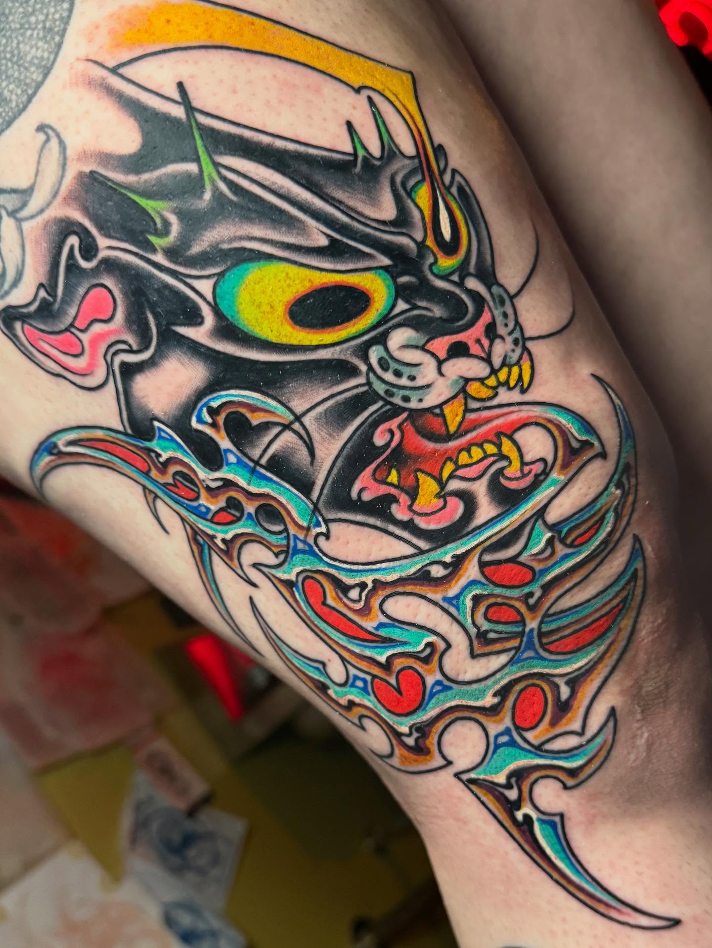 Tattoo by @woojintattoo — american_traditional, tribal