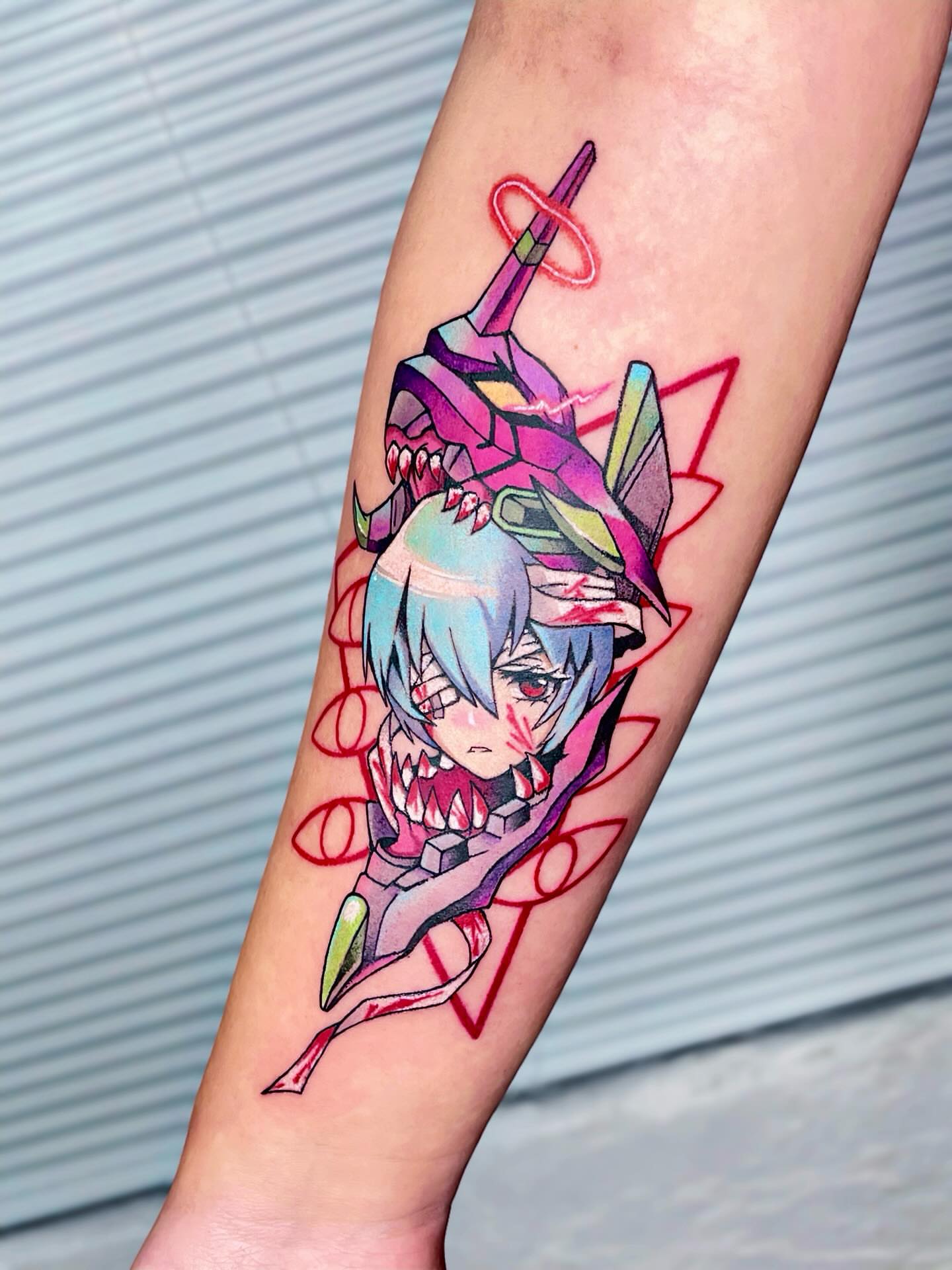 Tattoo by @kill.sweetie — anime, geometric