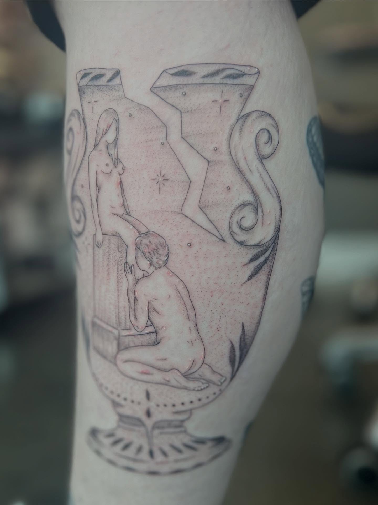 Tattoo by @tattsbykat_ — dotwork, realism