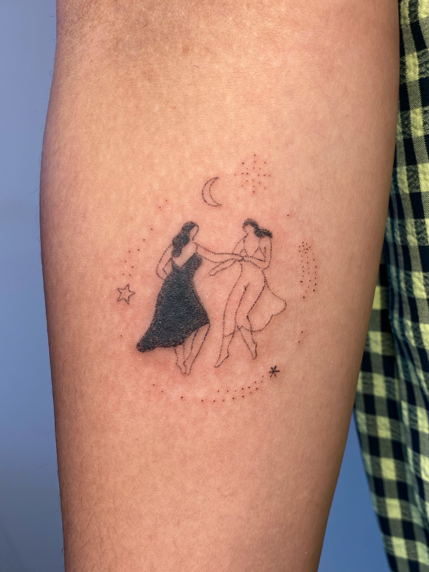 Tattoo by @pokyopokyo — dotwork