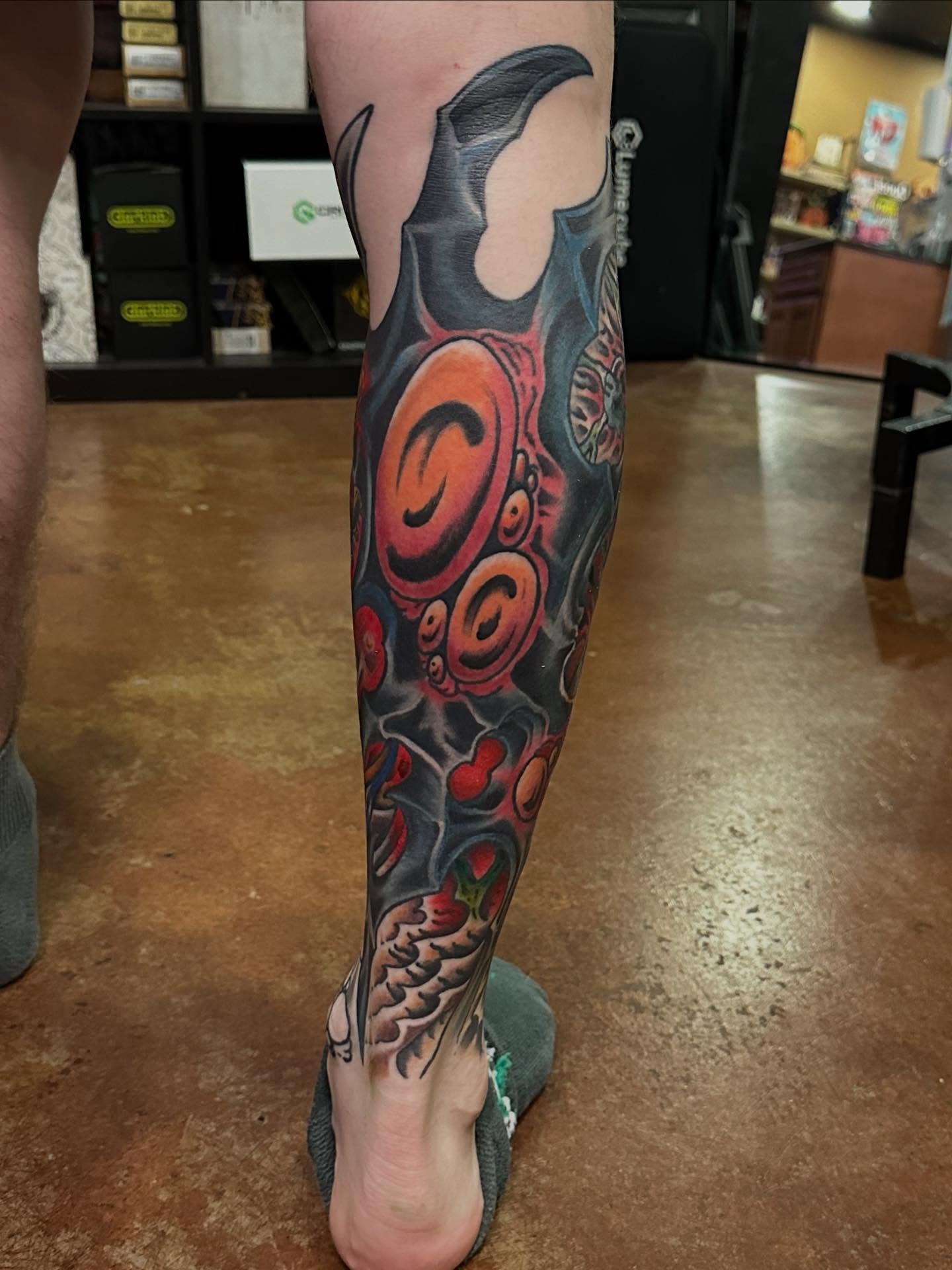 Tattoo by @sailorsushi_ — black_and_grey, realism