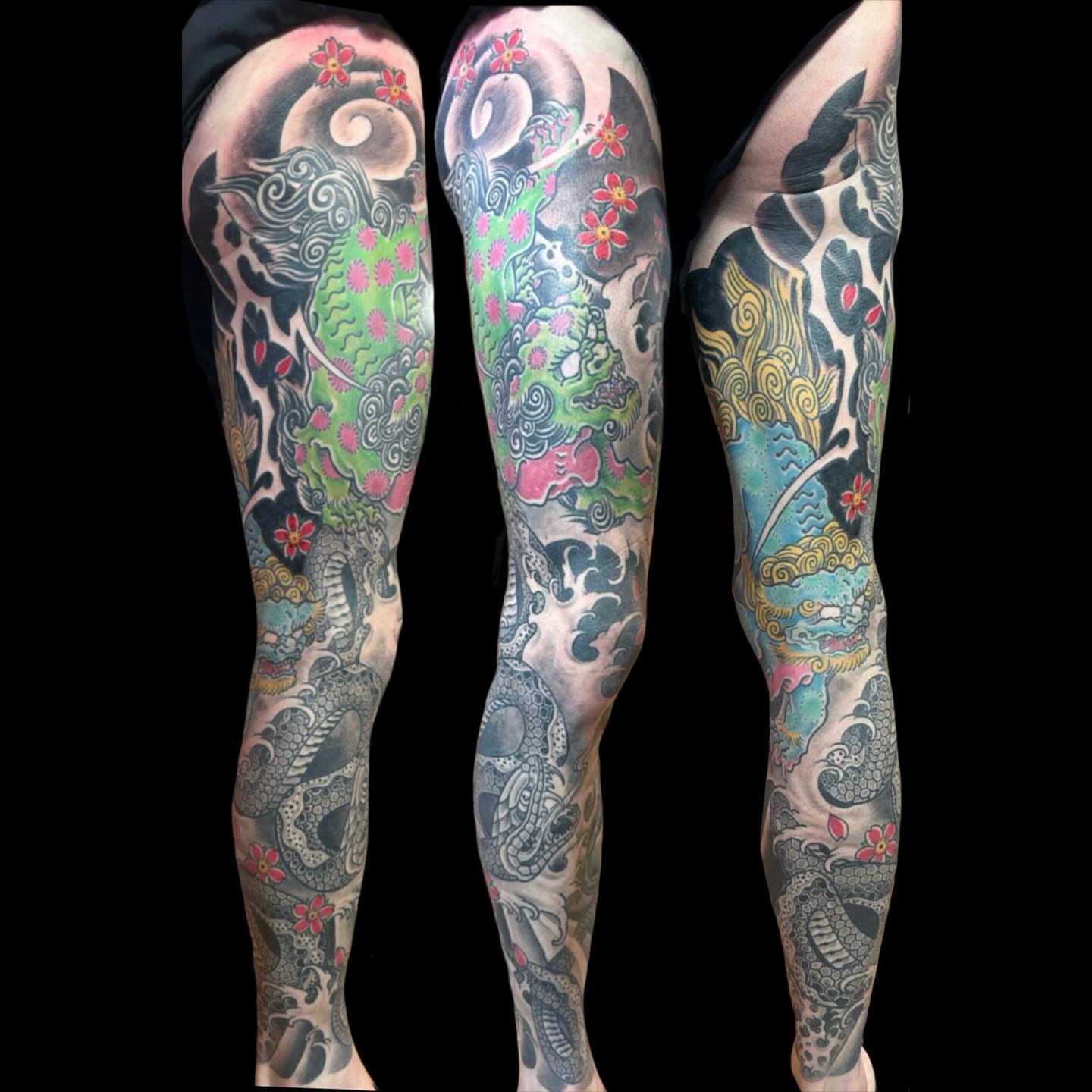 Tattoo by @j_bradbury3 — japanese_irezumi, dotwork