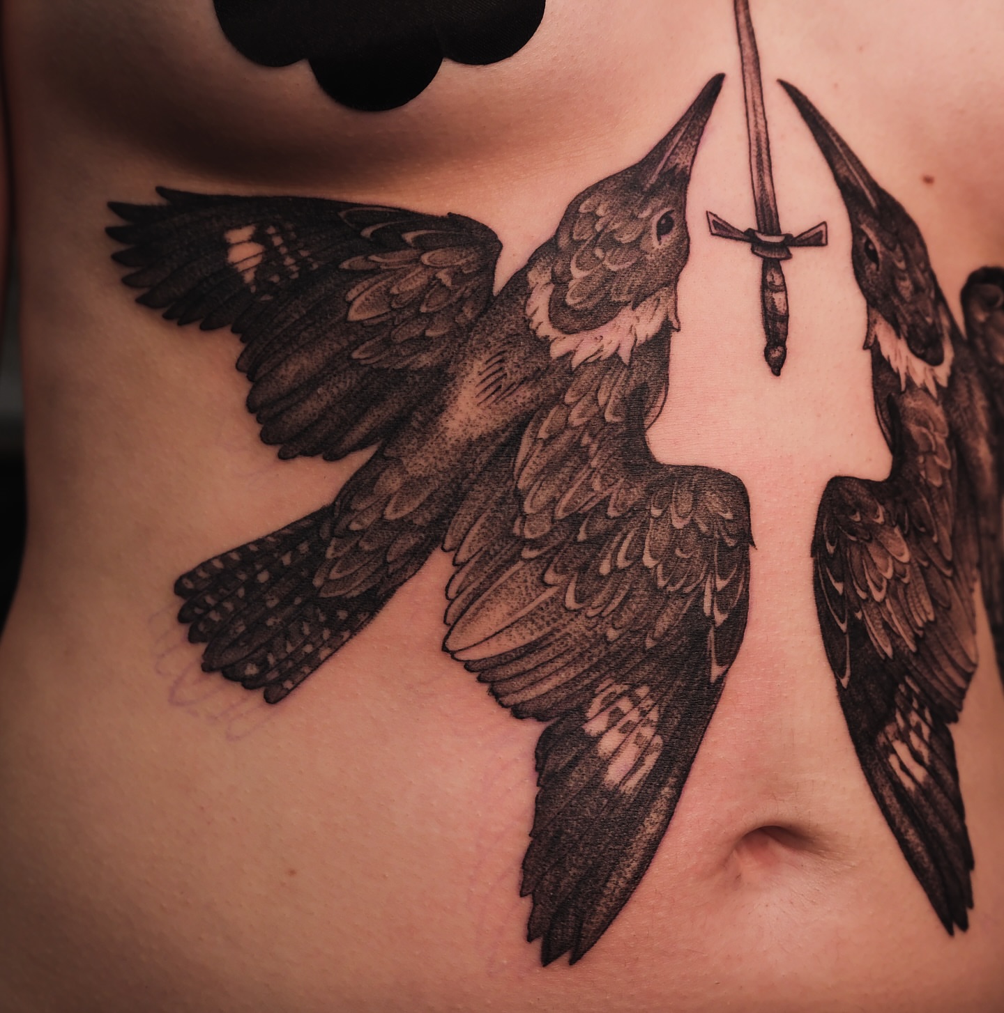 Tattoo by @fortytwojudges — black_and_grey, realism