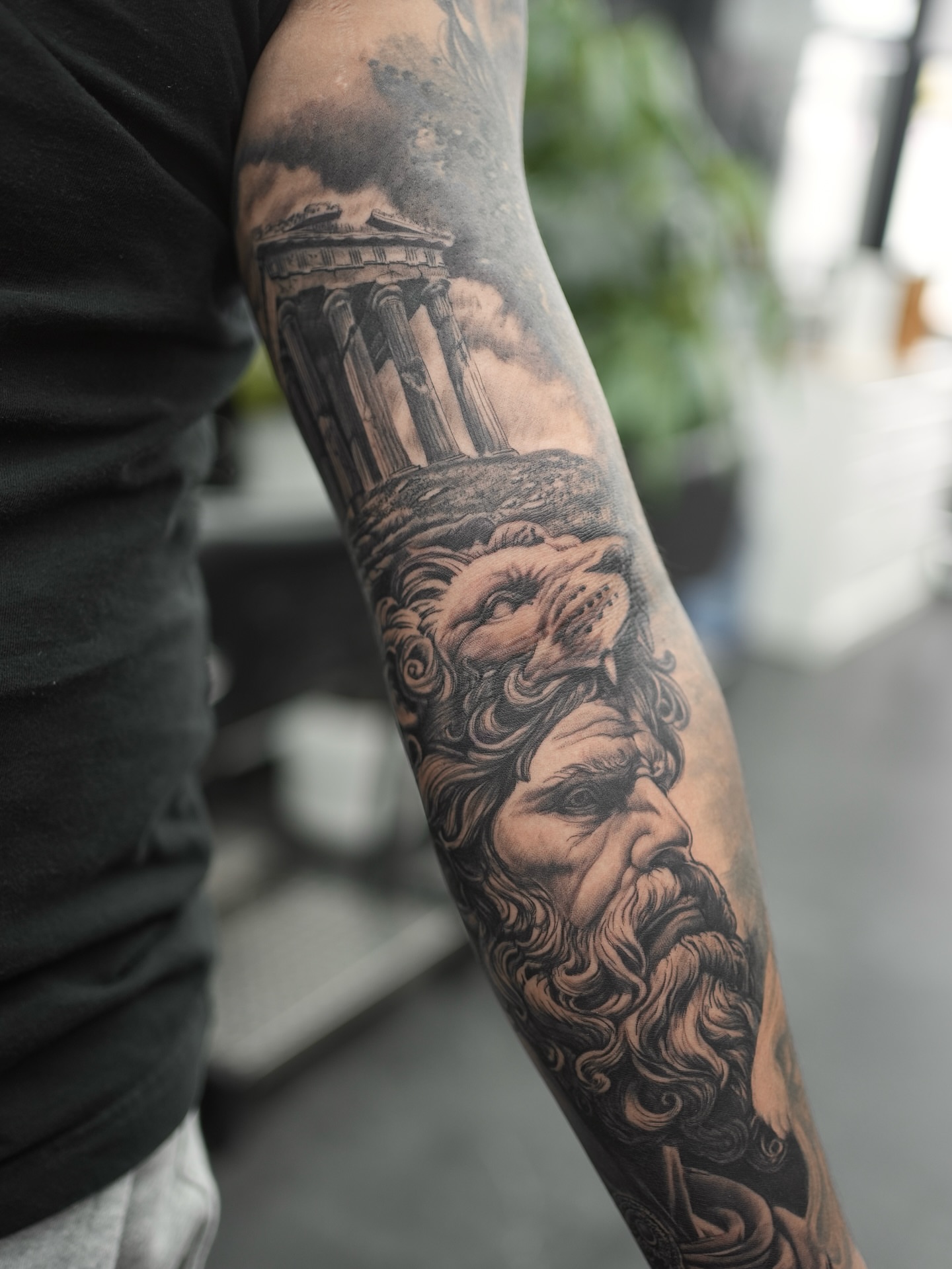 Tattoo by @dcvern_ink — black_and_grey, realism