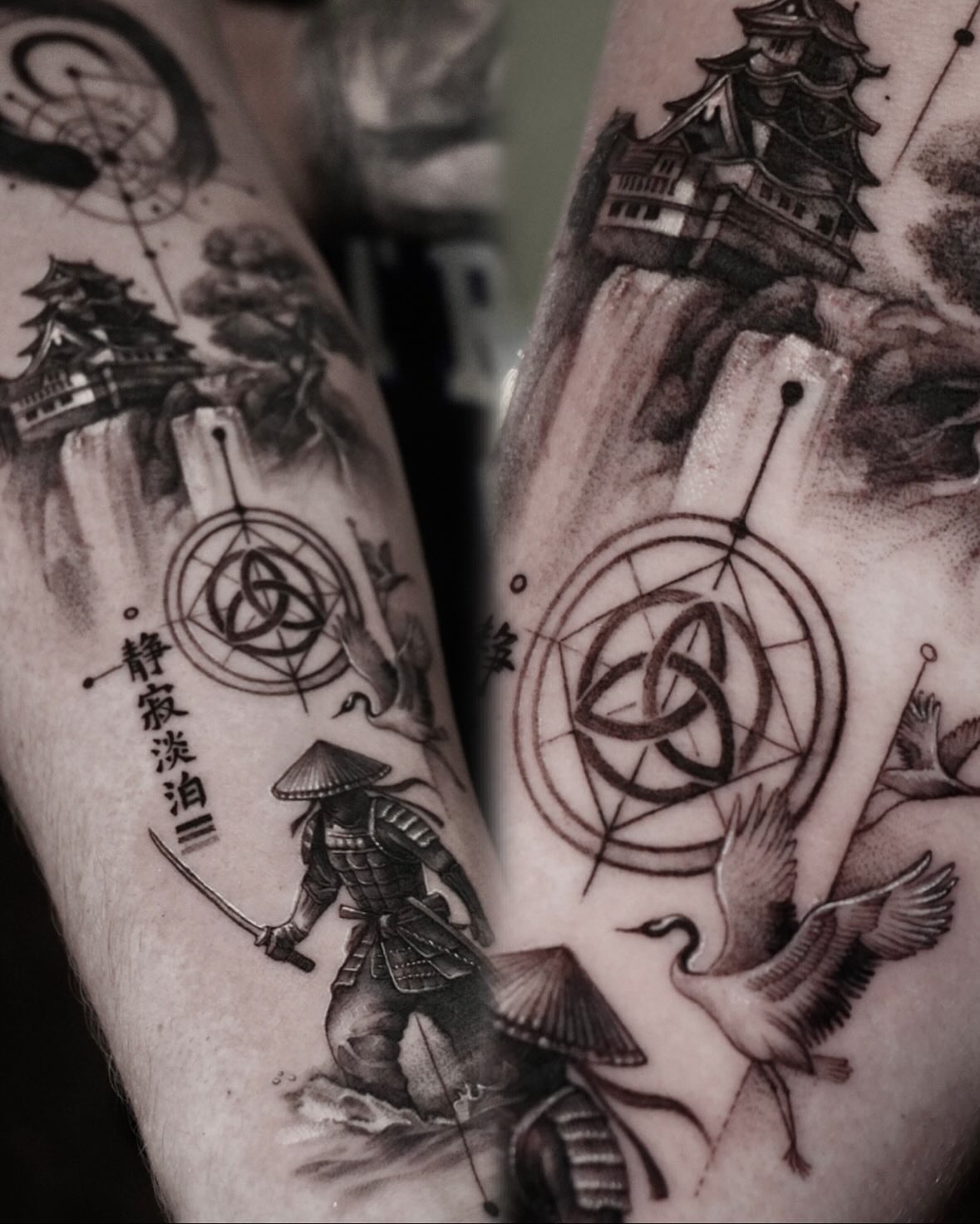 Samurai warrior japanese irezumi tattoo on the forearm by 대구타투 iwol colortattoo realismtattoo