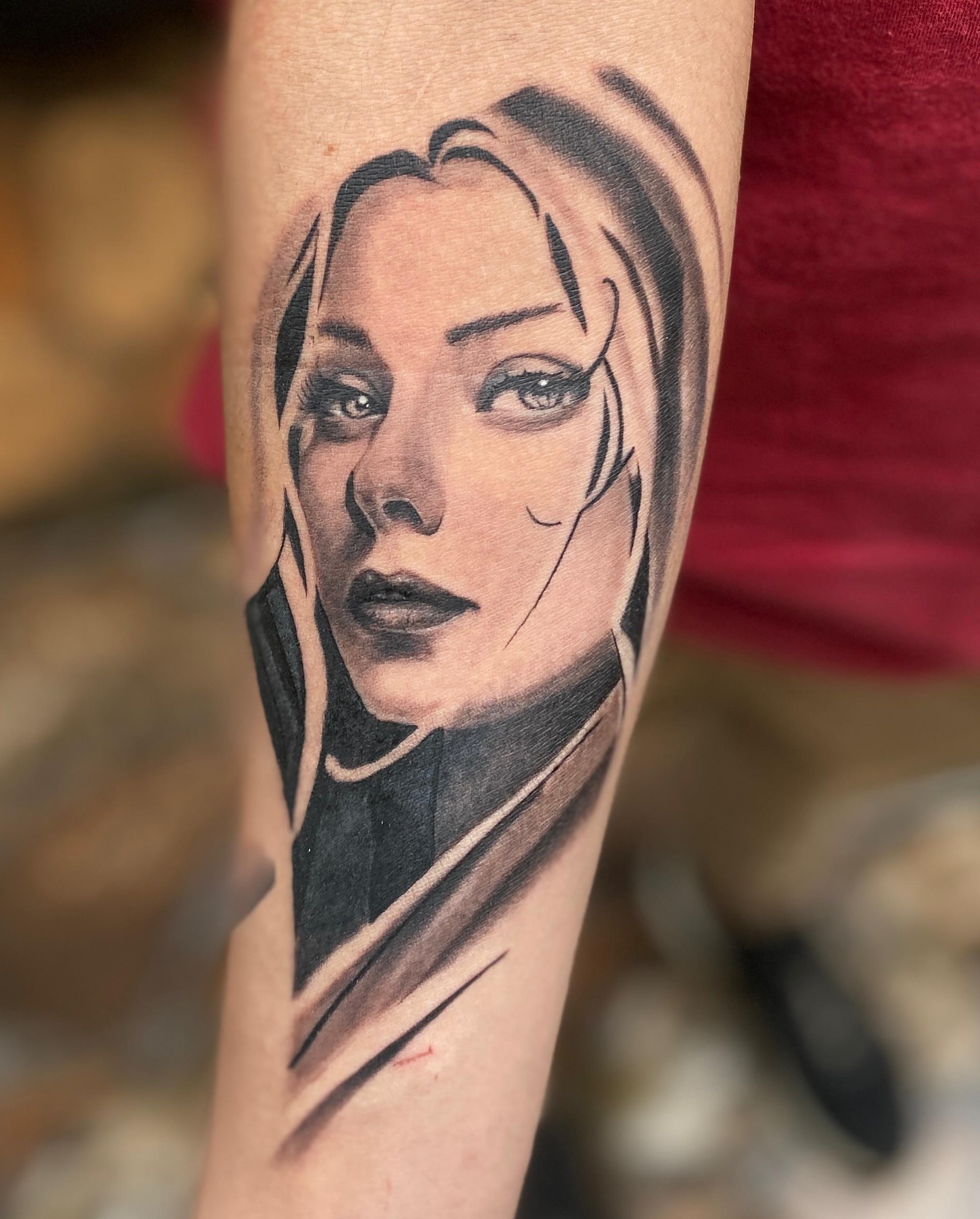 Tattoo by @sebastrussy — realism, black_and_grey