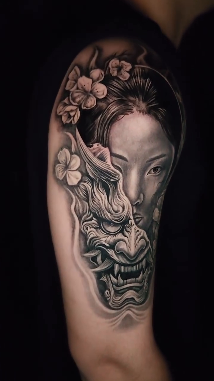 Tattoo by @gofigure_tattoo — japanese_irezumi, black_and_grey
