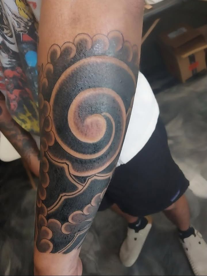 Tattoo by @gavingage_tattoo — black_and_grey