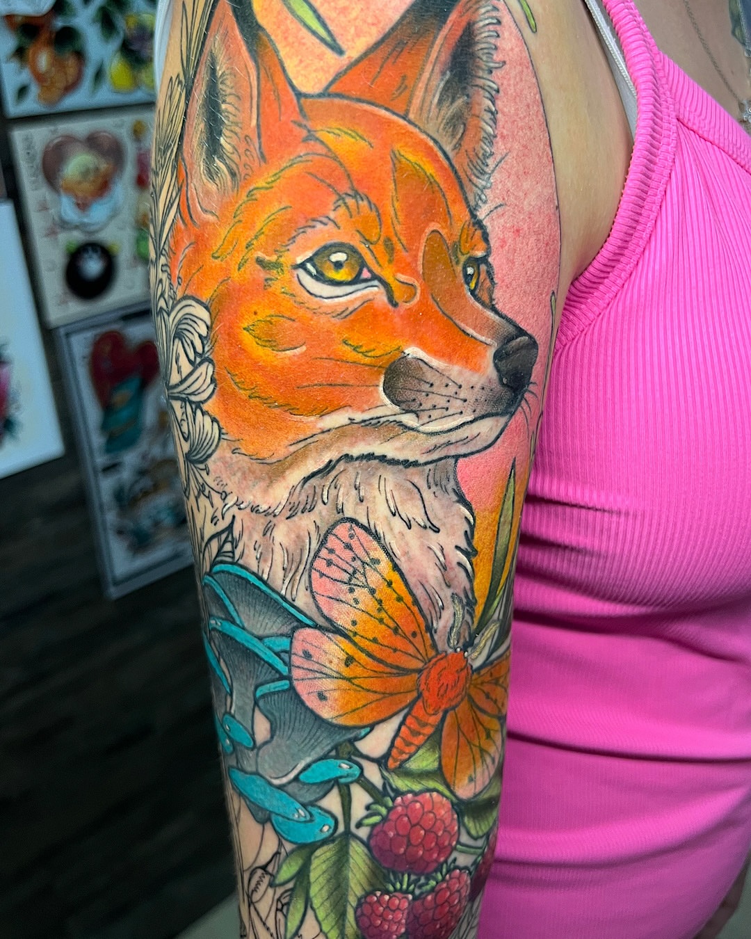 Tattoo by @shannonkeeleyy — realism, dotwork