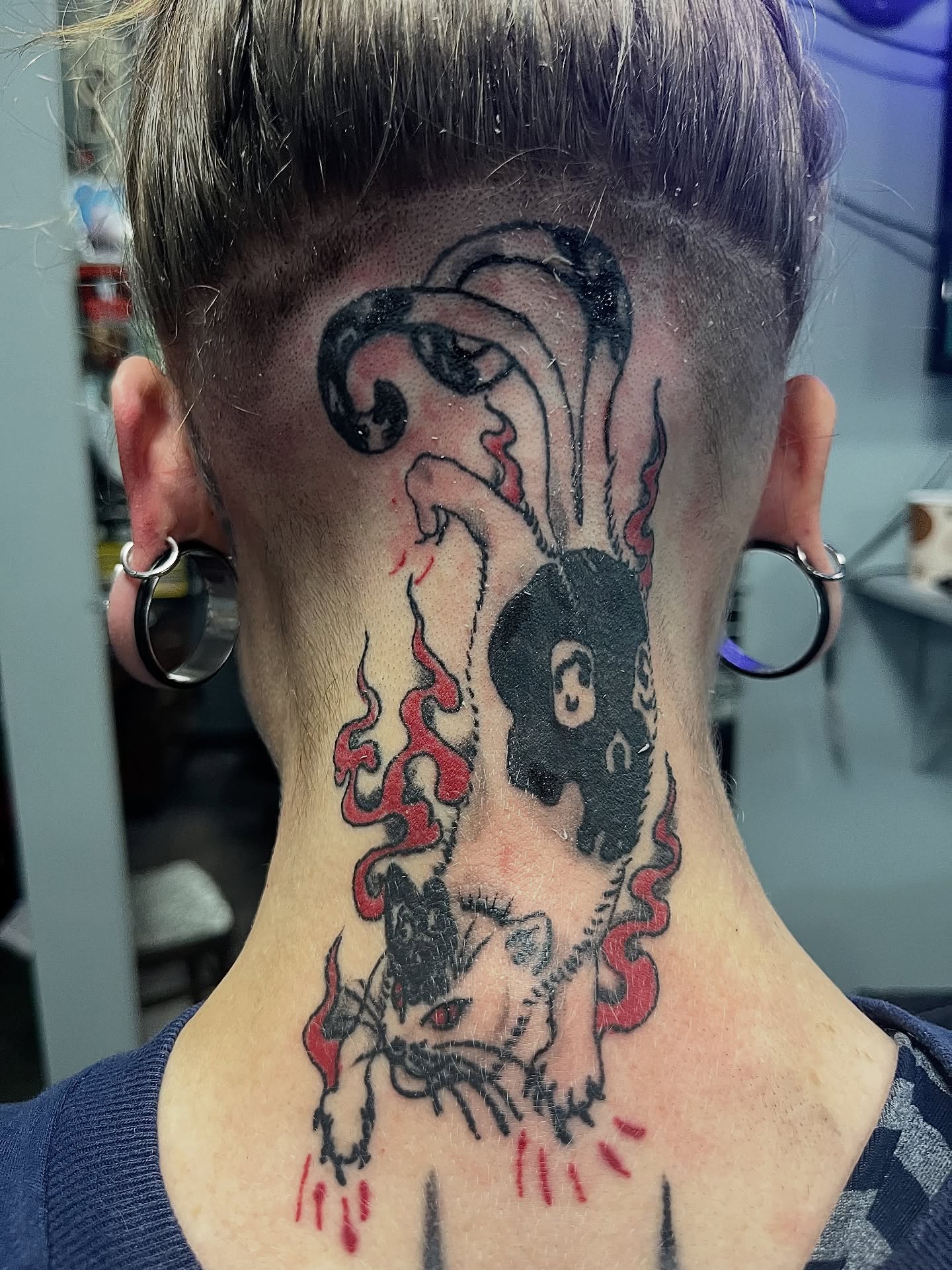 Tattoo by @classiccustomtattooing — american_traditional, dotwork