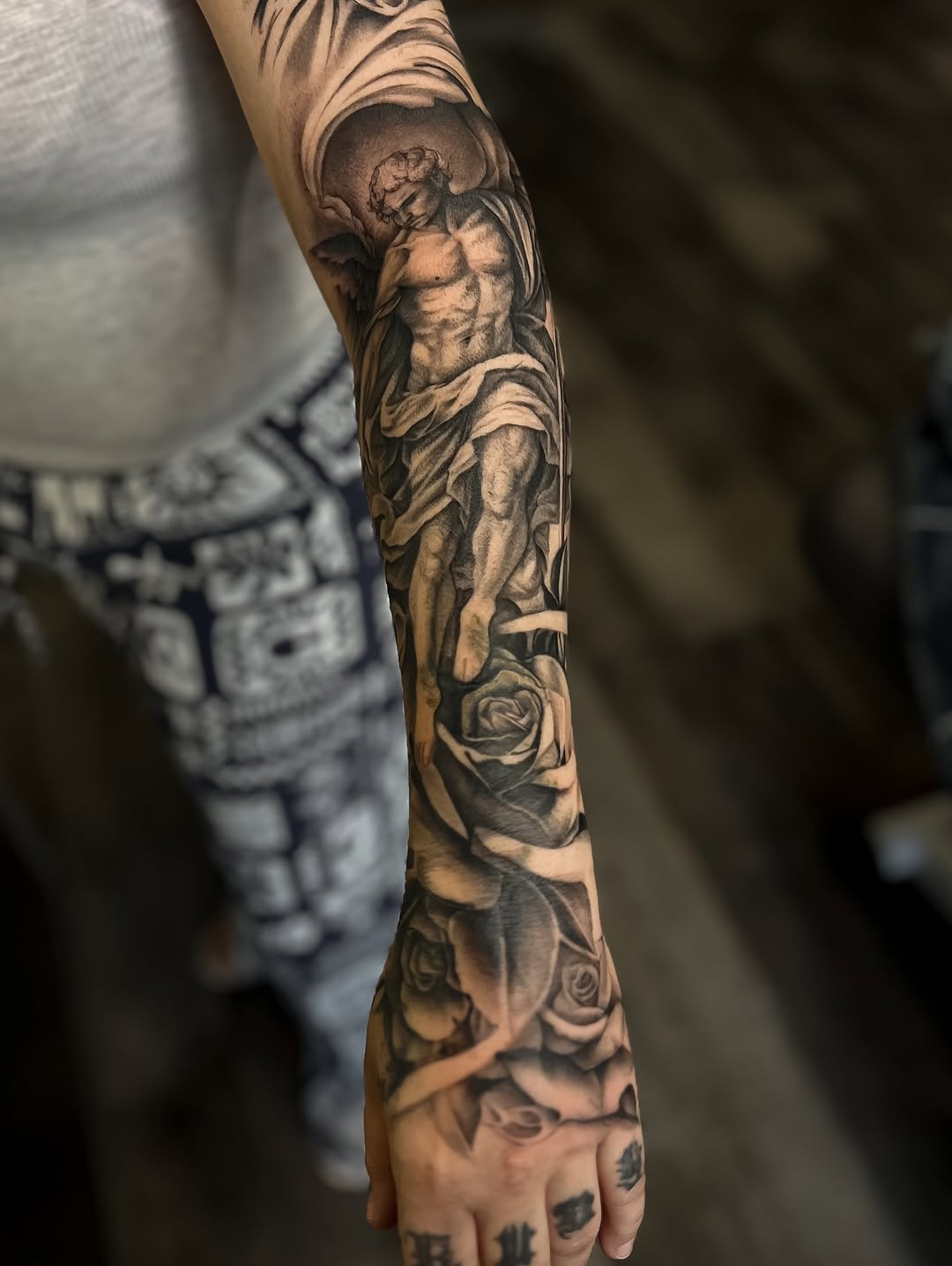 Tattoo by @meretattoos — realism, black_and_grey