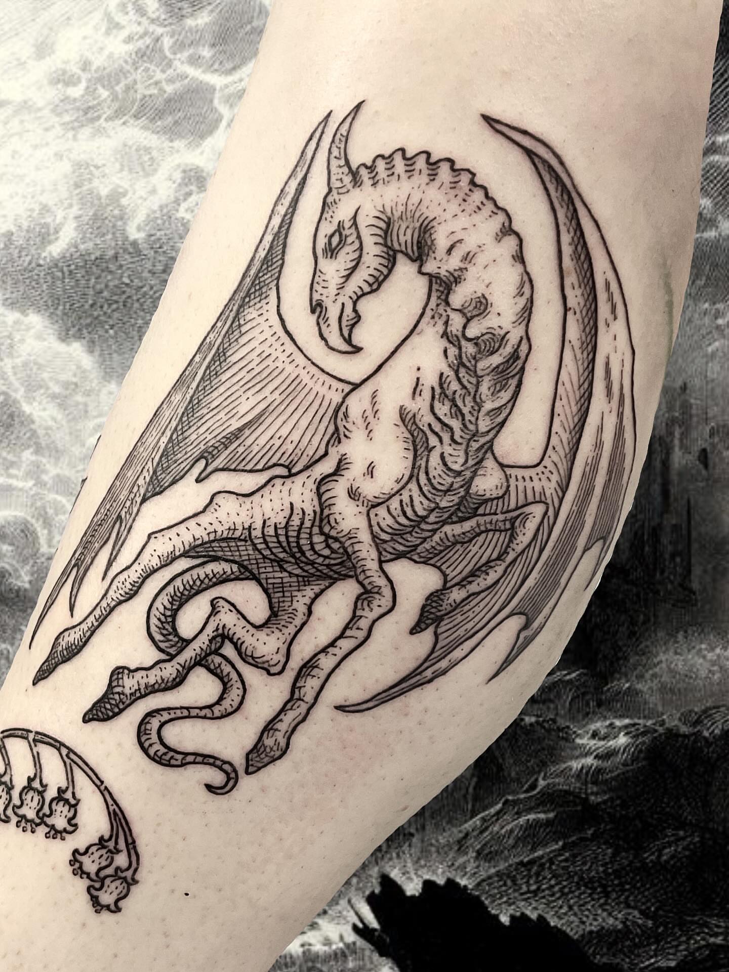 Tattoo by @kritrv — black_and_grey, realism