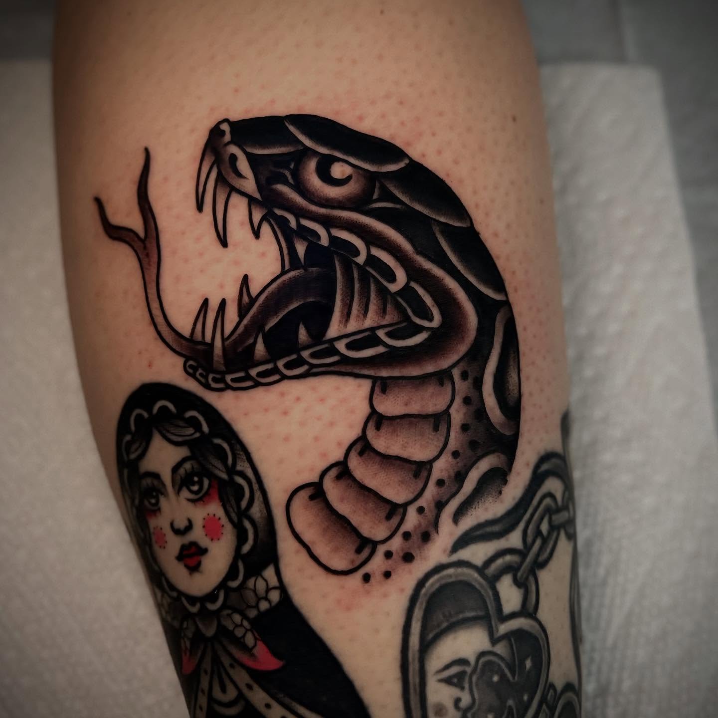 Tattoo by @chrisromolini — american_traditional, black_and_grey