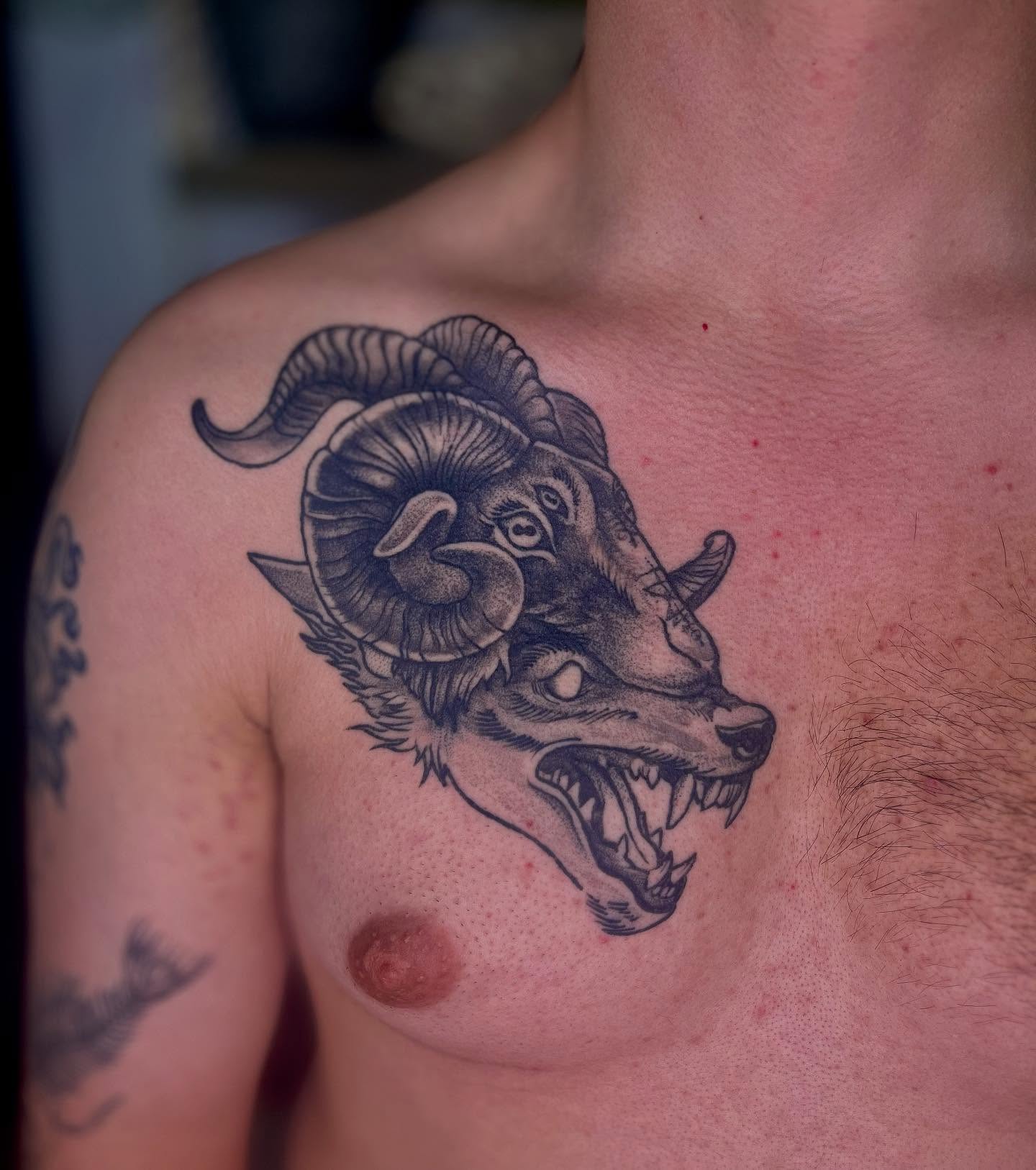 Tattoo by @maggieatattoo — black_and_grey