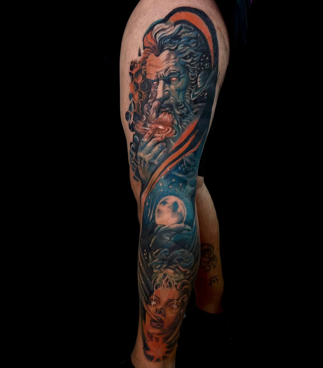 Tattoo by @asia_rene__ β realism, black_and_grey