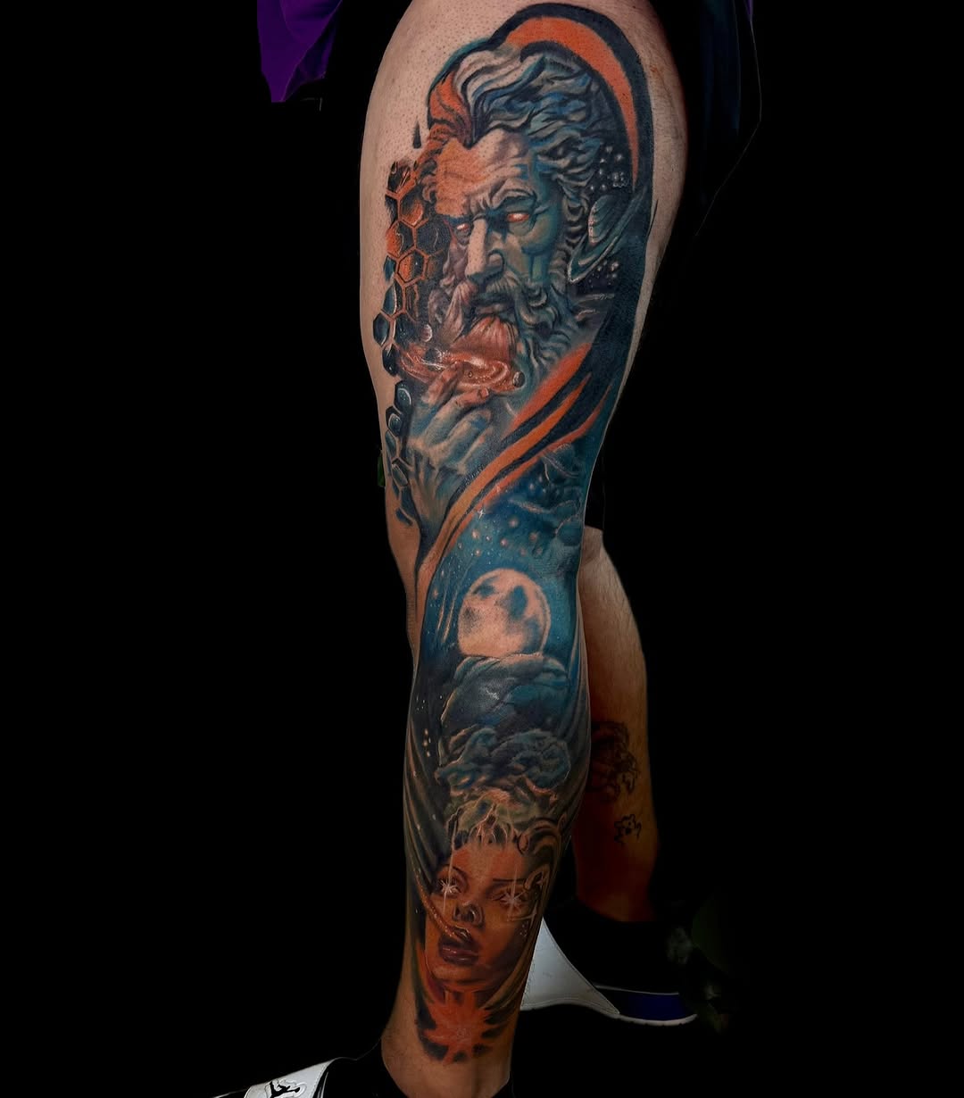 Tattoo by @asia_rene__ β realism, black_and_grey