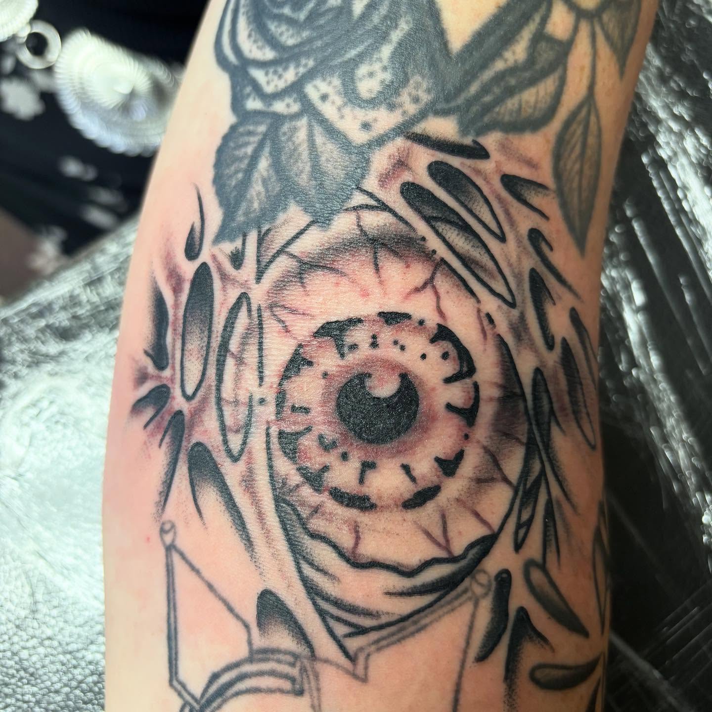 Eye realism tattoo on the forearm by 18 and older High End Tattoo