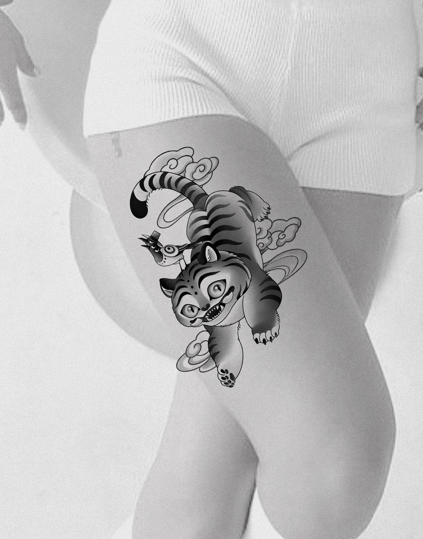 Tattoo by @live_tattooer — black_and_grey