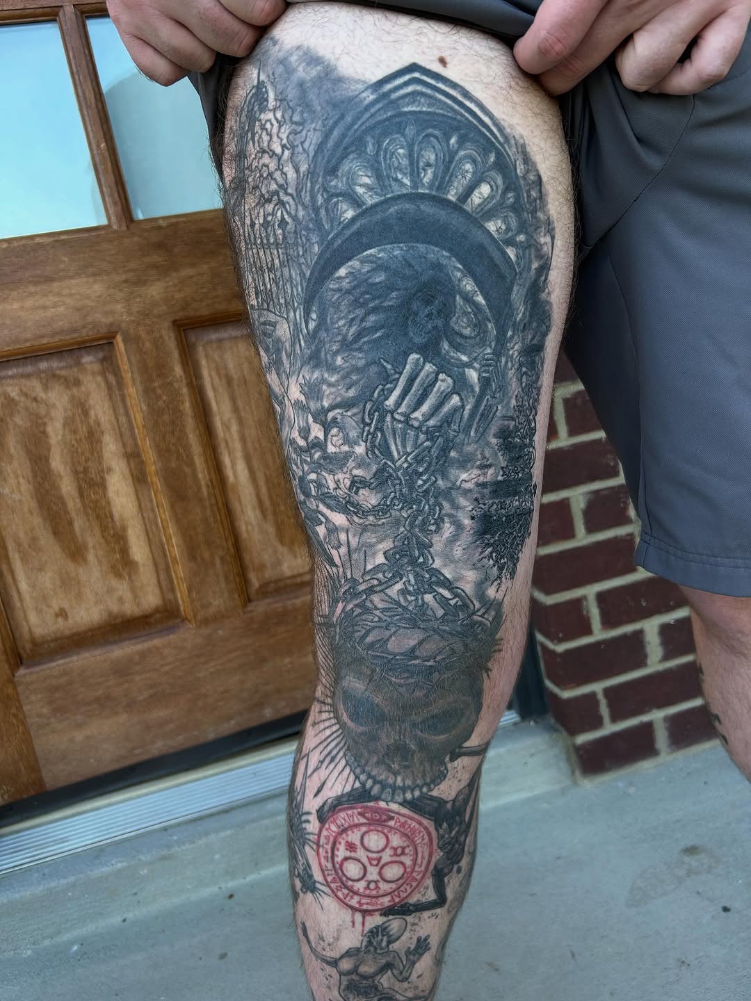 Tattoo by @bhendrixart — dark_realism, blackwork