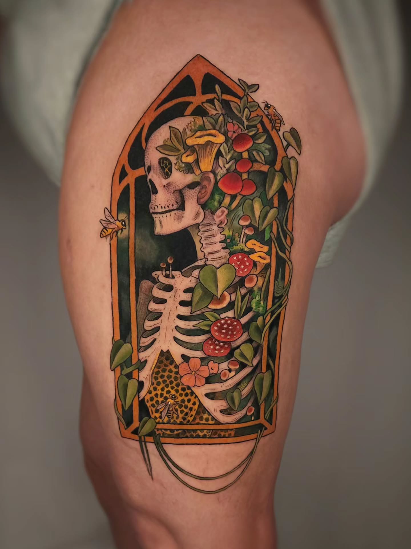 Tattoo by @whitneycaskeytattoos — illustrative, surrealism