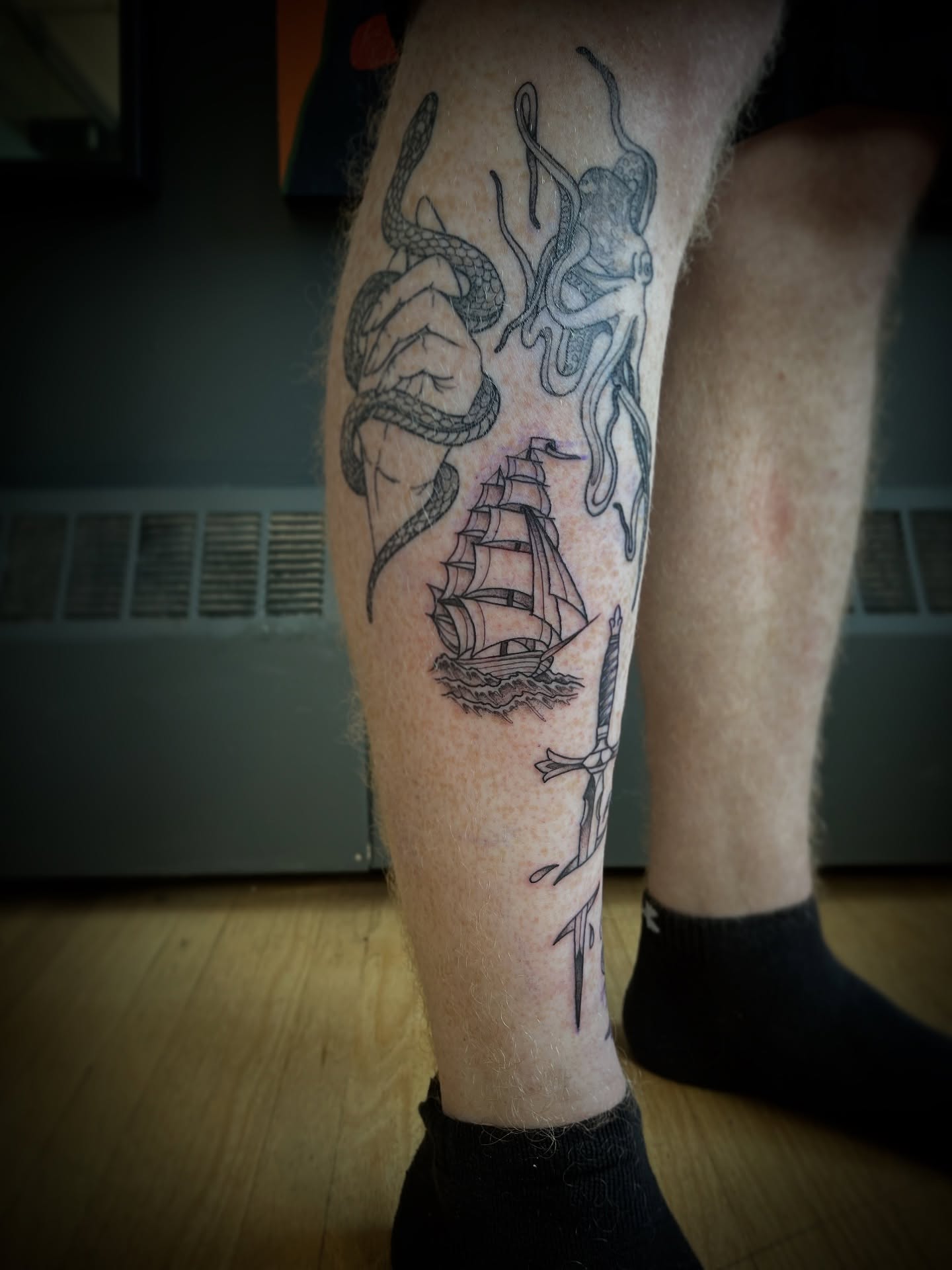 Tattoo by @fraserwright — black_and_grey