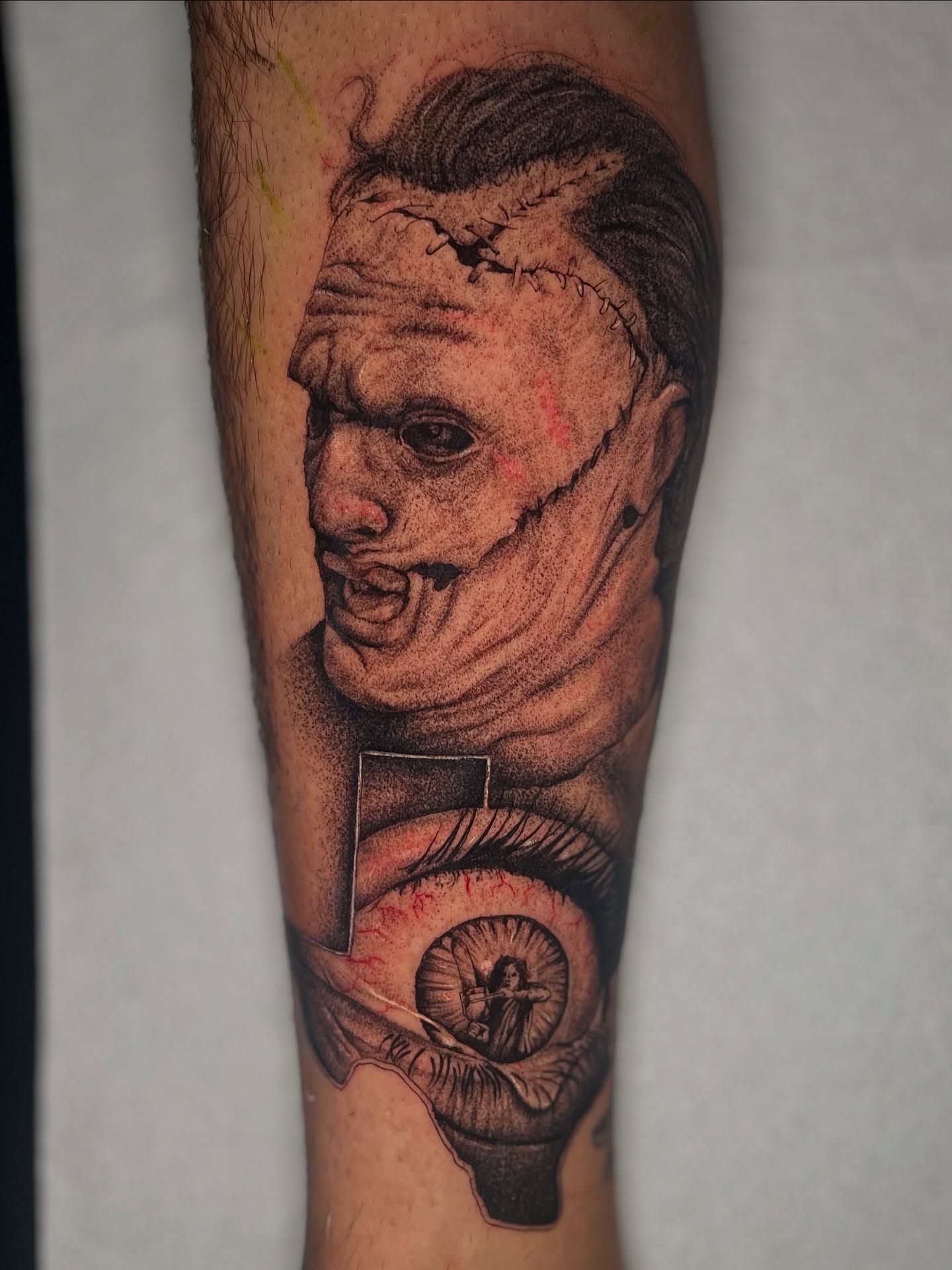 Tattoo by @cante_ink_ — dotwork, realism