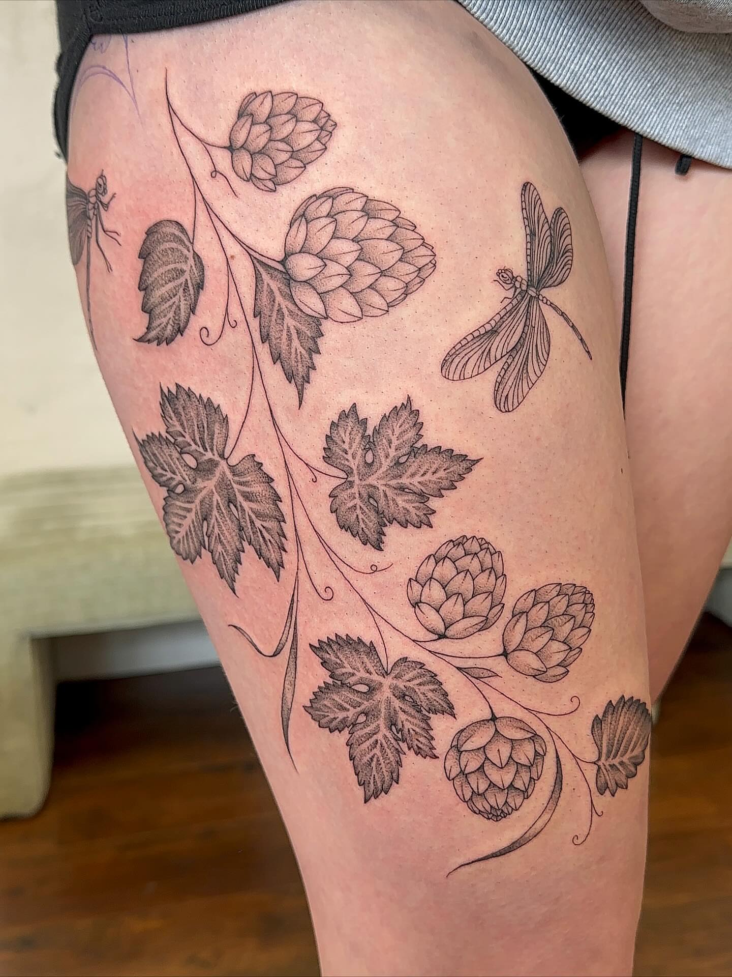 Tattoo by @bboujeeink2 — black_and_grey
