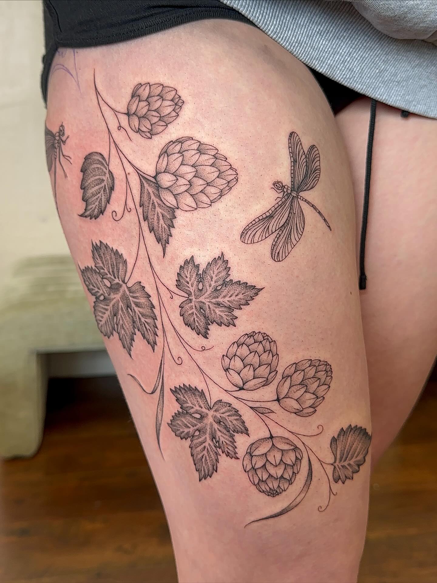 Tattoo by @bboujeeink2 — black_and_grey, realism