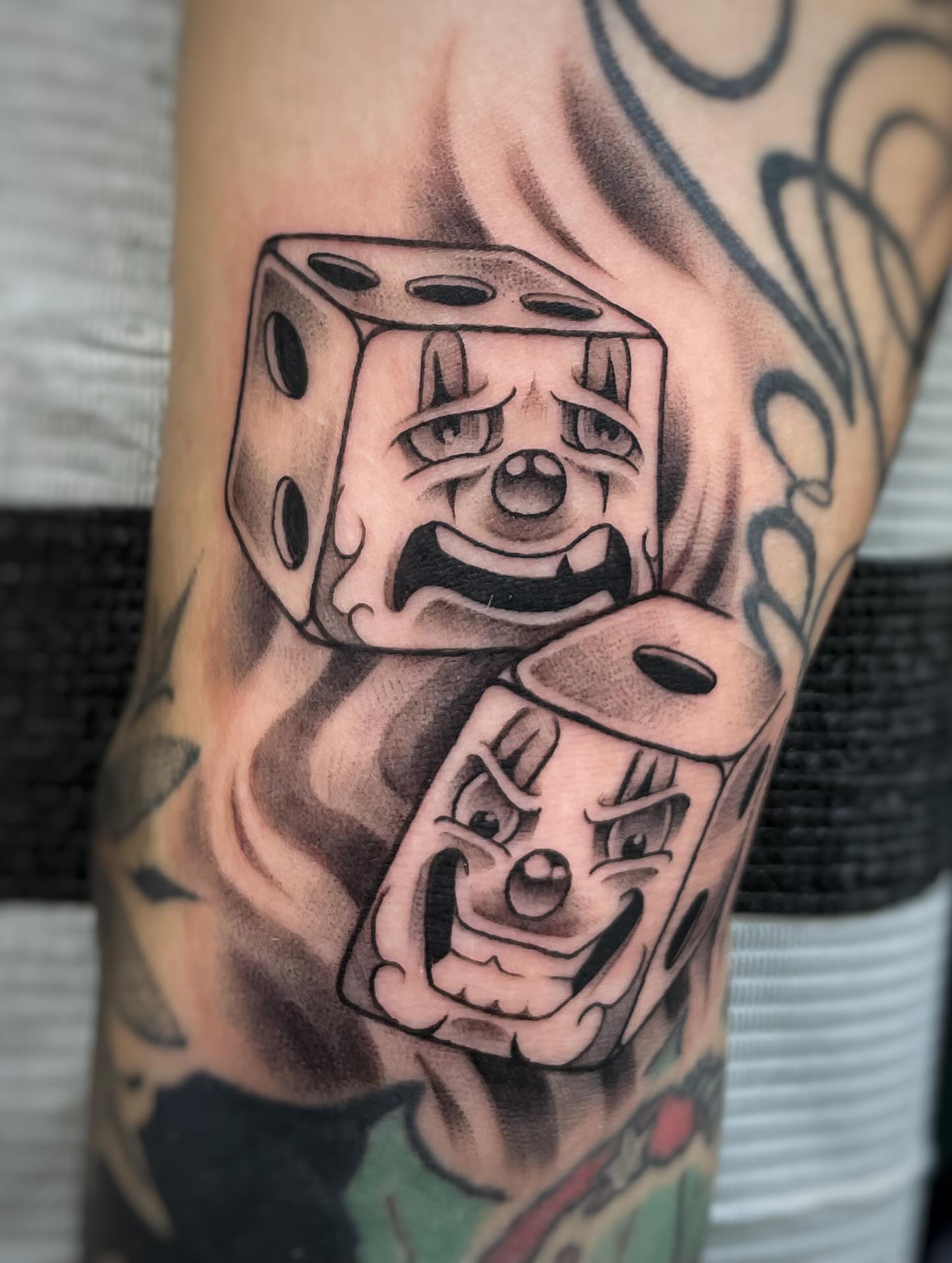 Tattoo by @leperemael — black_and_grey