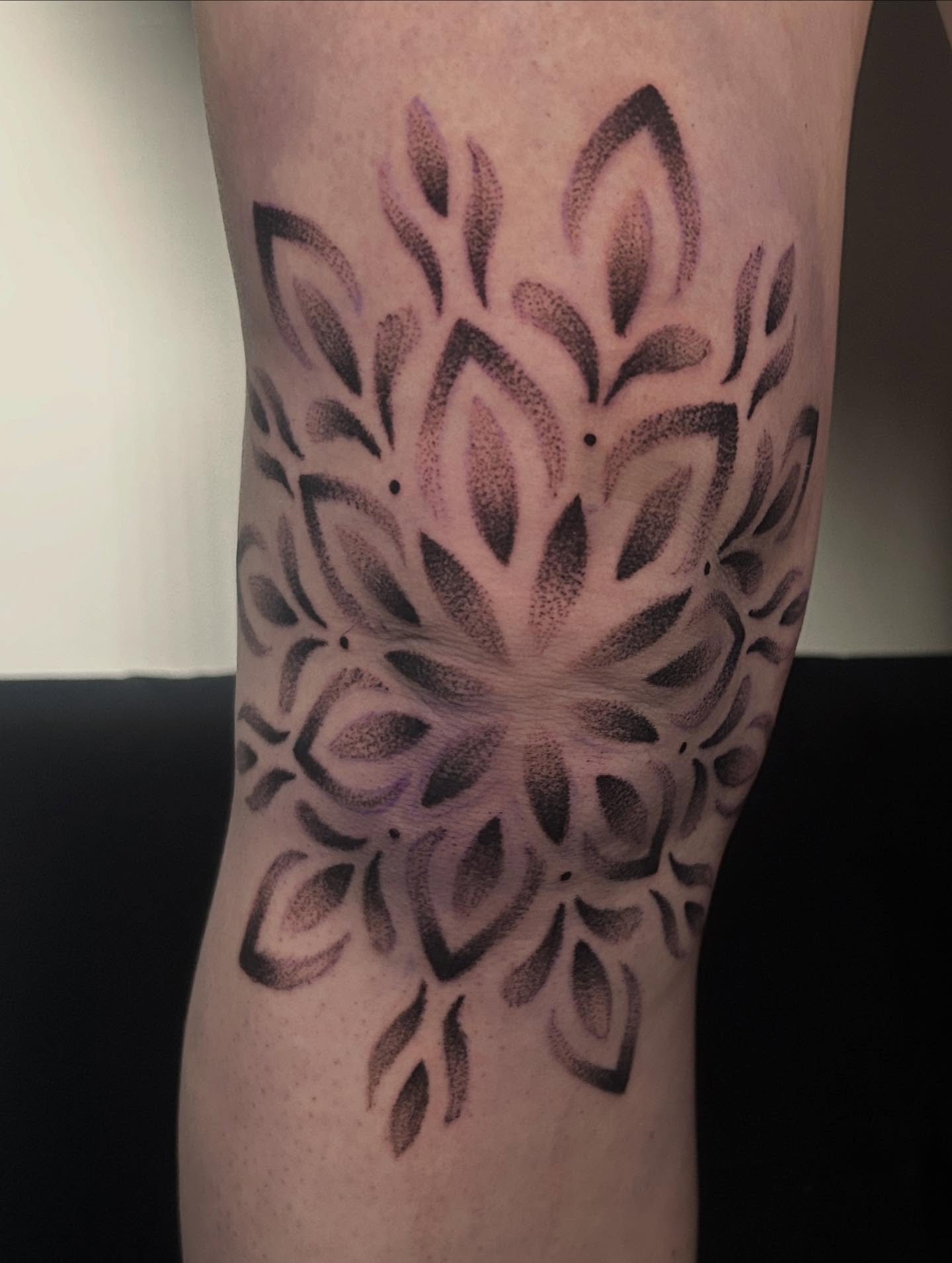 Tattoo by @kattoo_tattoo_ — dotwork