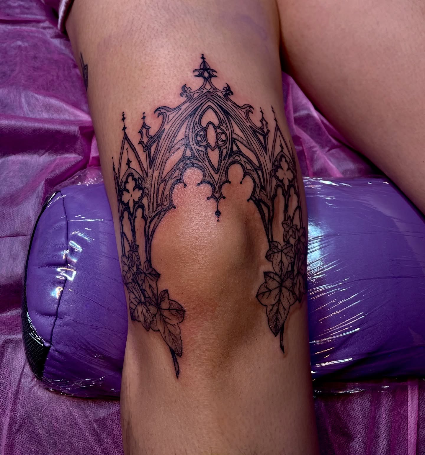 Tattoo by @creatureoutside — black_and_grey