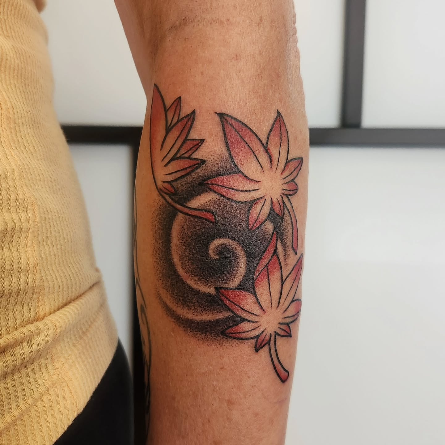 Tattoo by @dripping_moustache — dotwork, realism