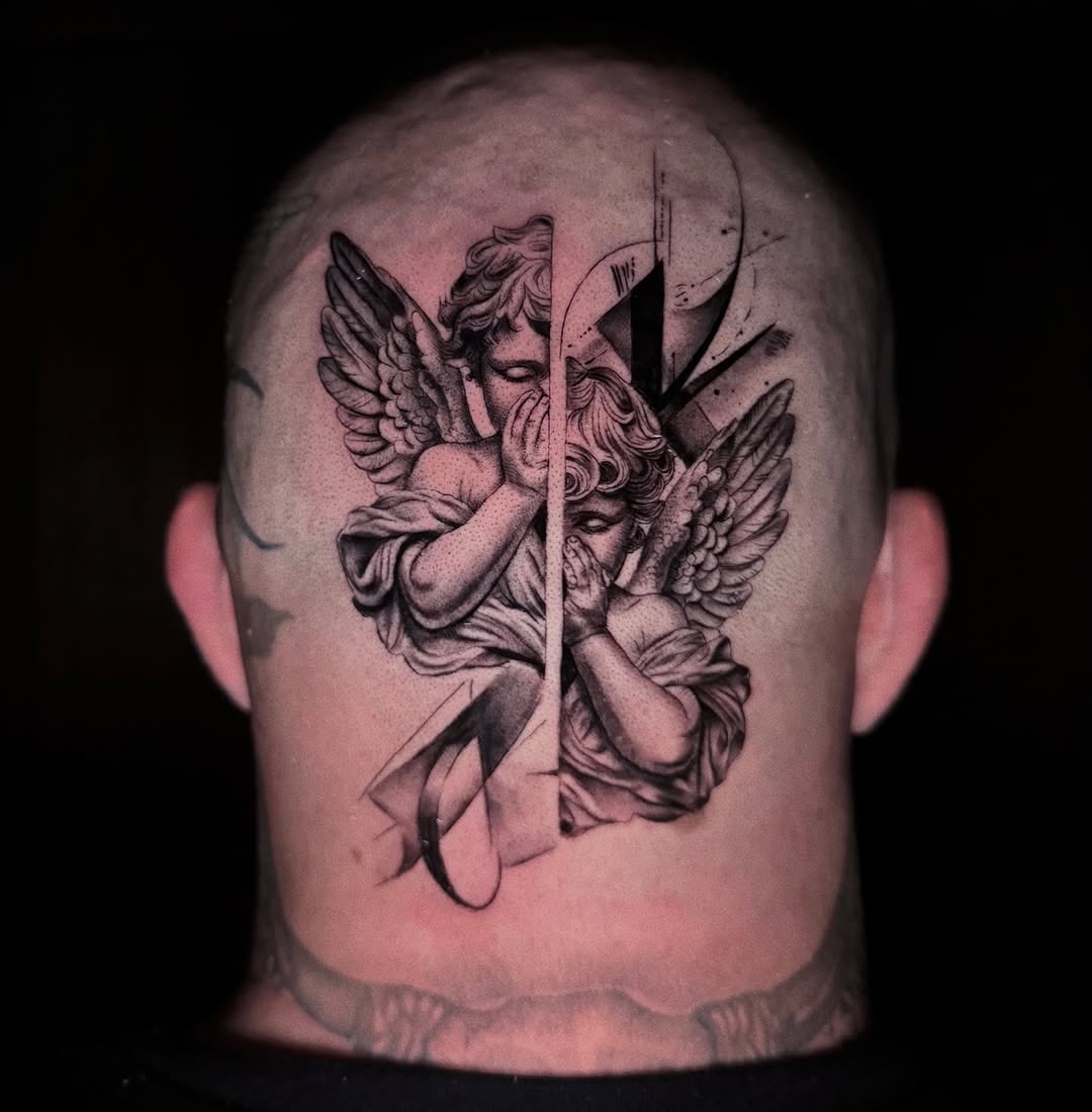 Tattoo by @beckyleetattoos — black_and_grey, realism