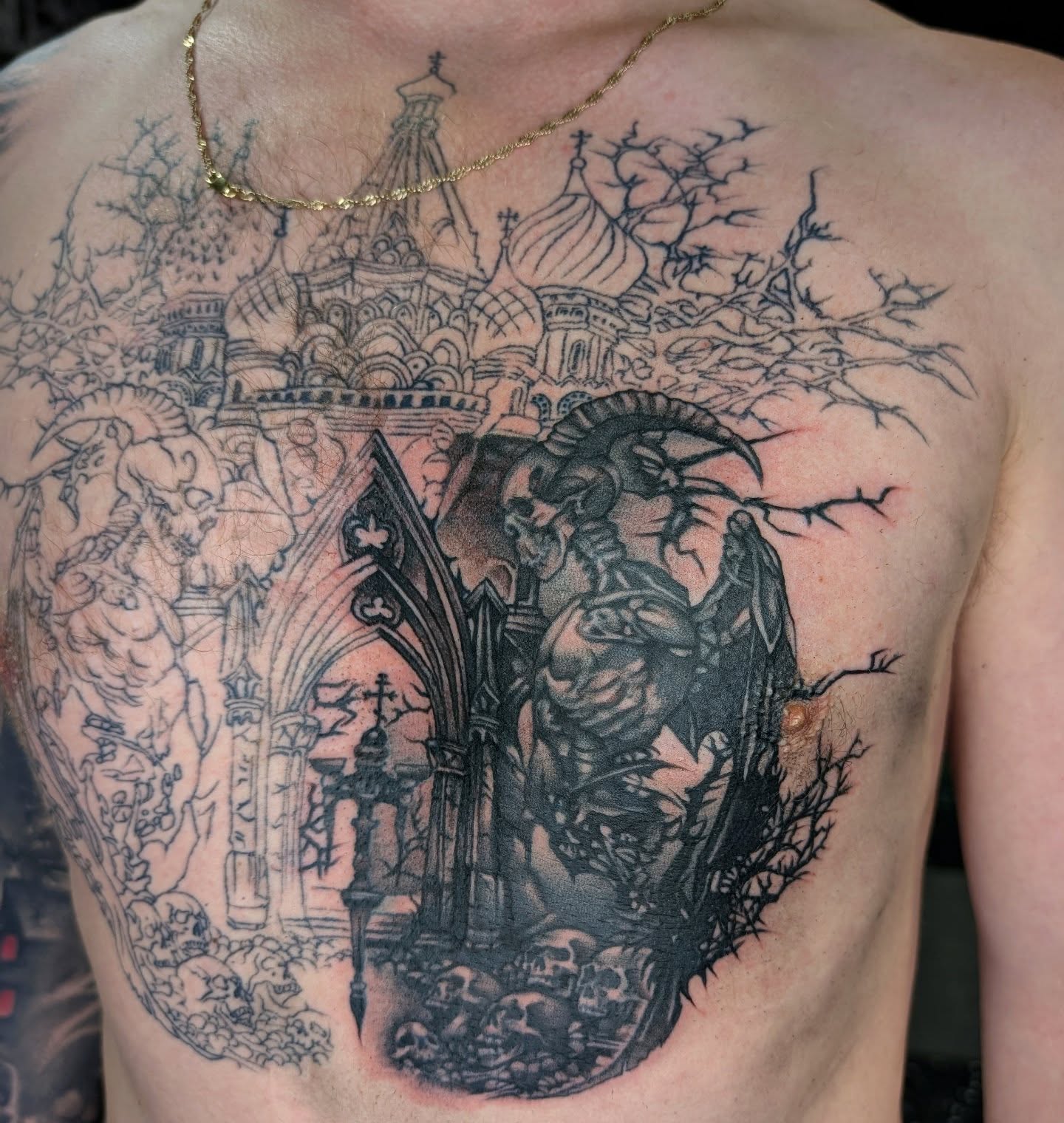 Tattoo by @saragtattoo_design β black_and_grey, dark_realism