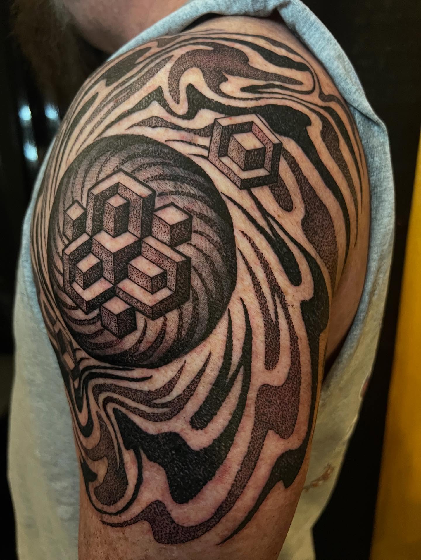 Tattoo by @frankendots — geometric