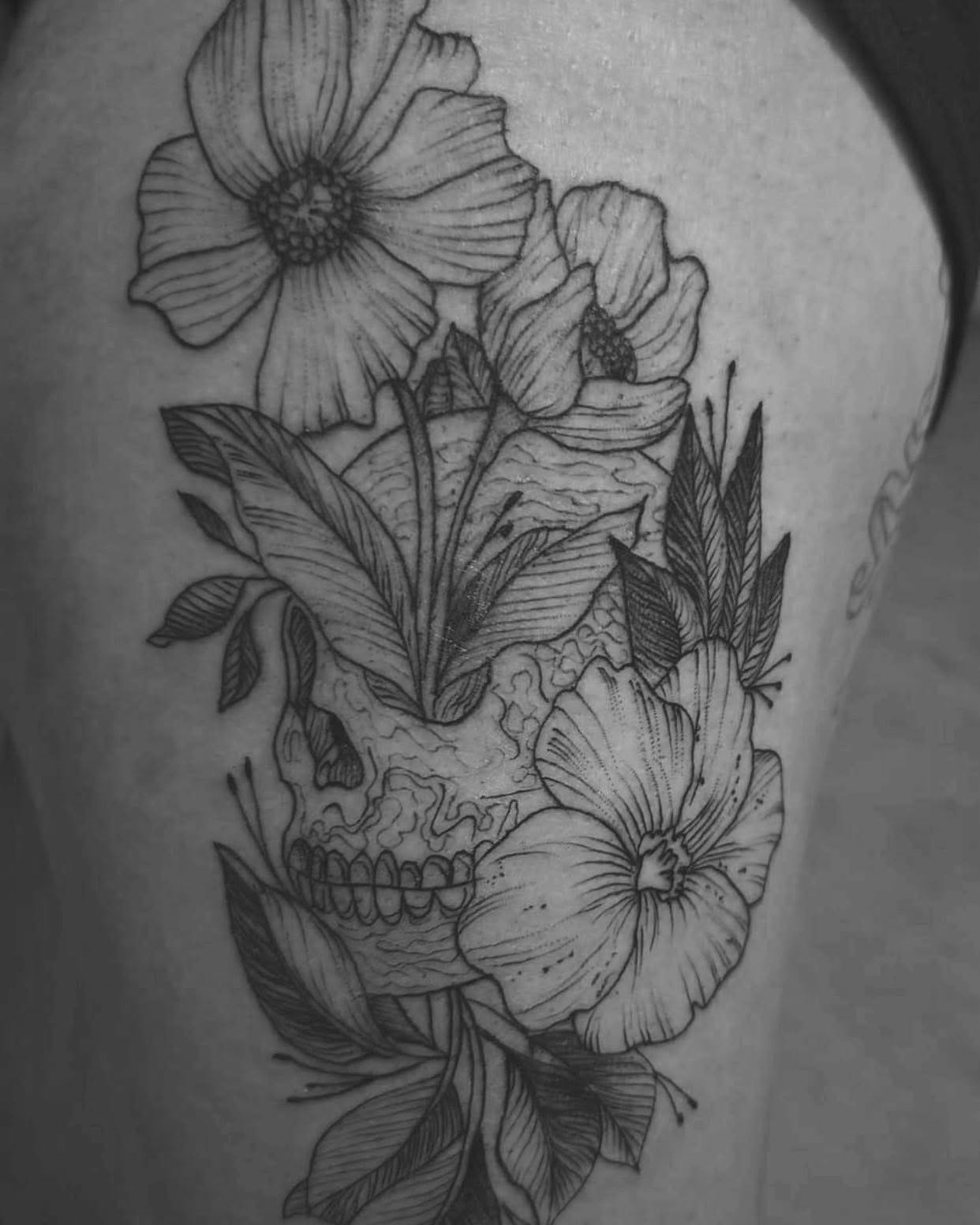 Tattoo by @gotha_chiquitraca — black_and_grey, realism