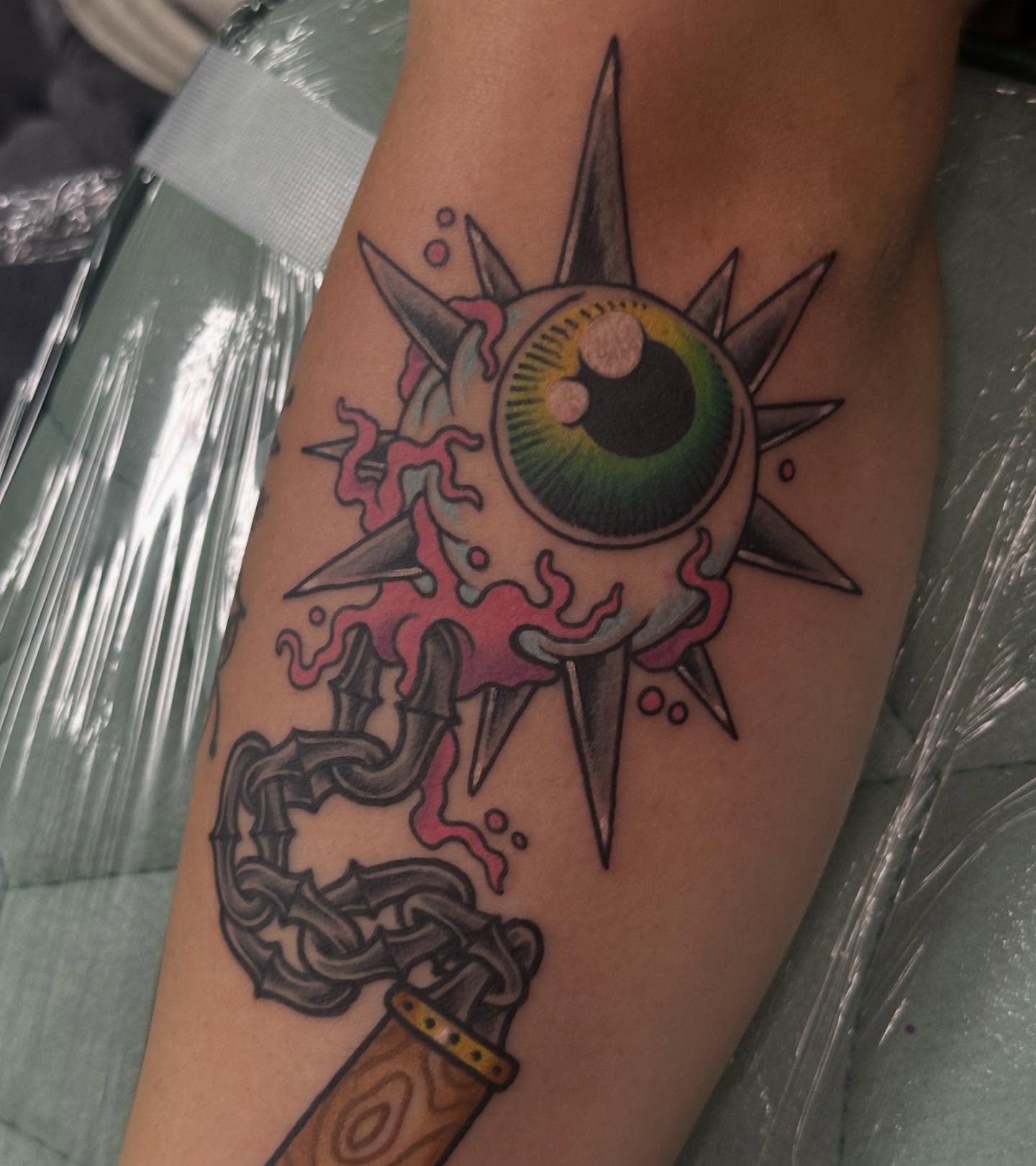 Tattoo by @sammystormtattoo — neo_traditional, dotwork