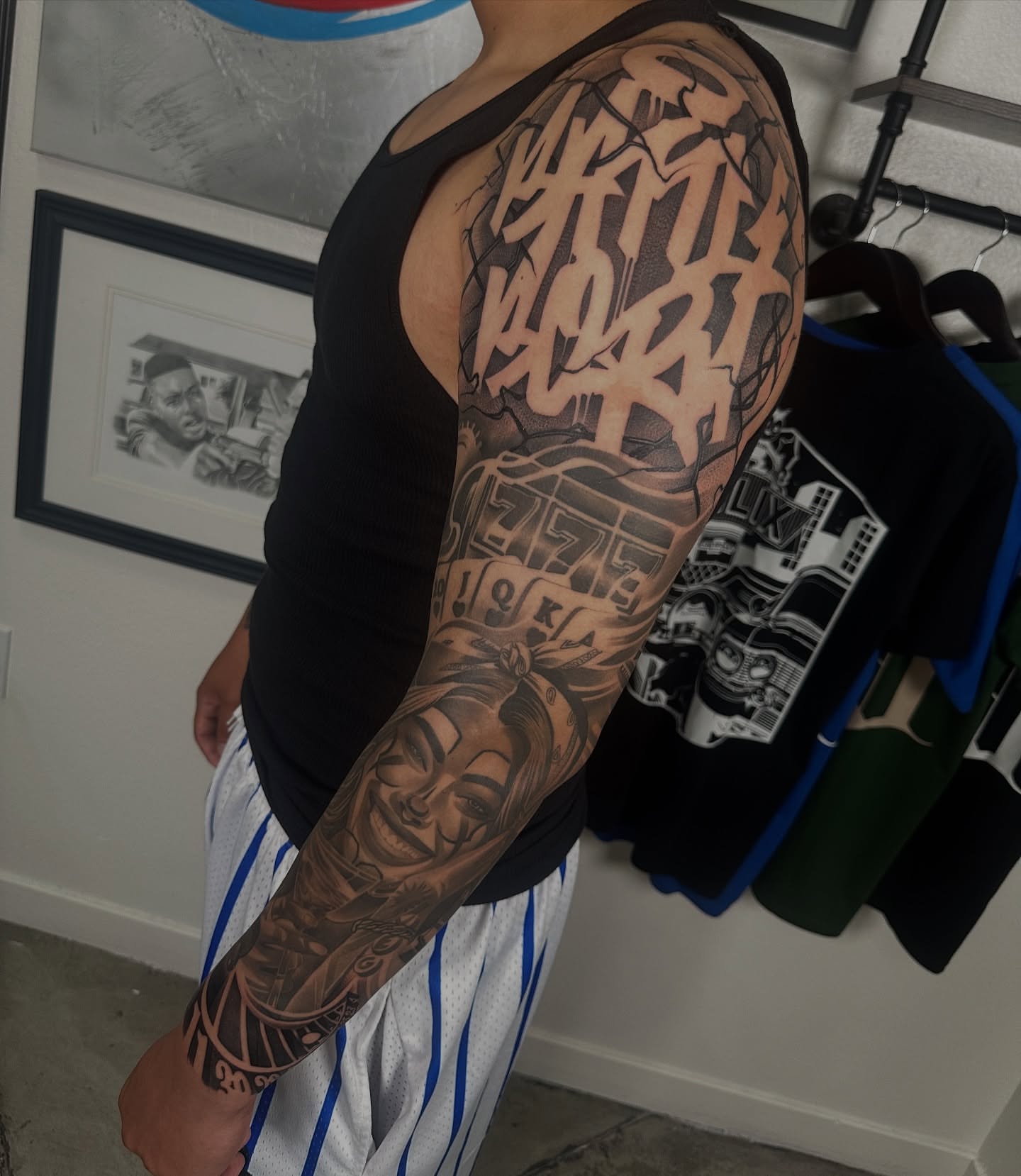 Tattoo by @bigtoons21 — black_and_grey