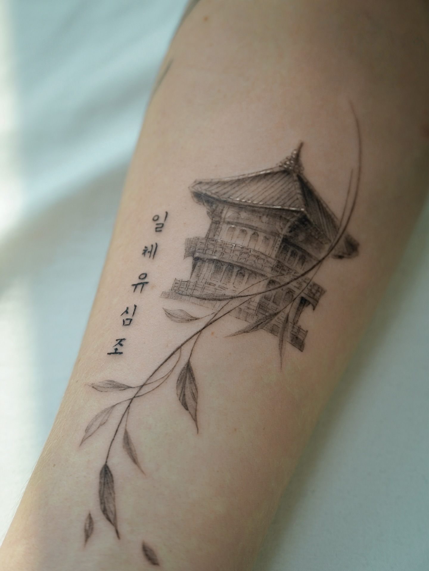 Tattoo by @heoyeon__tattoo — black_and_grey, realism