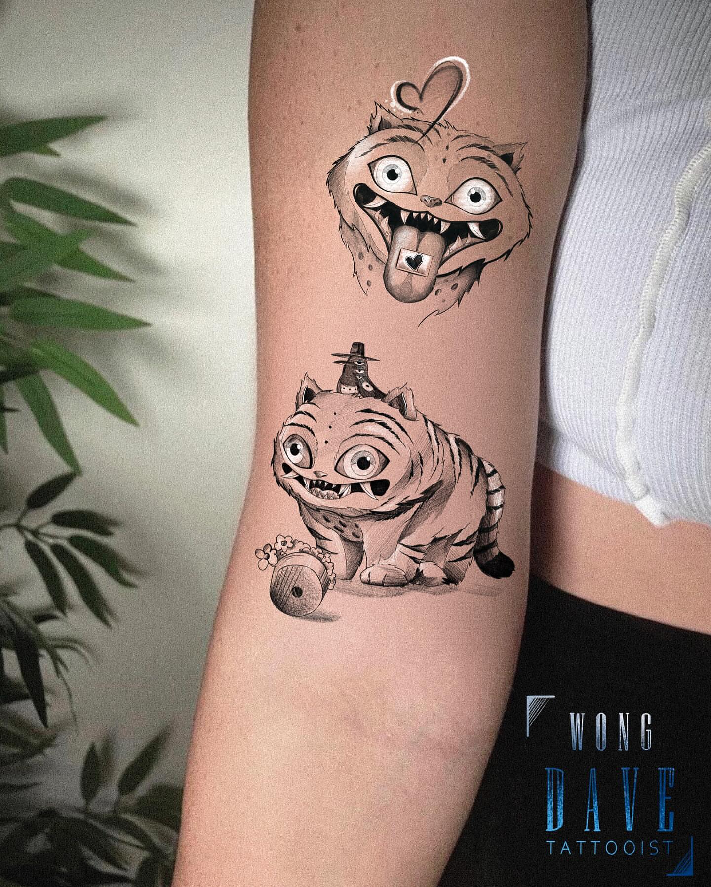 Tattoo by @dw_tattooer — dotwork, black_and_grey