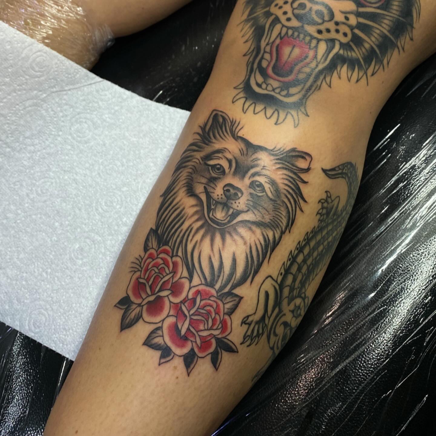 Tattoo by @stephhudsontattoo — american_traditional, black_and_grey